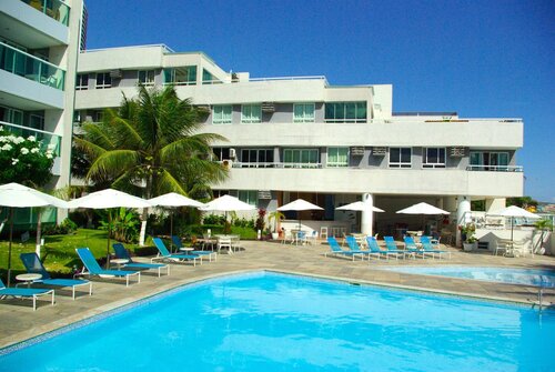 Flat Com Vista Para O Mar E Piscina