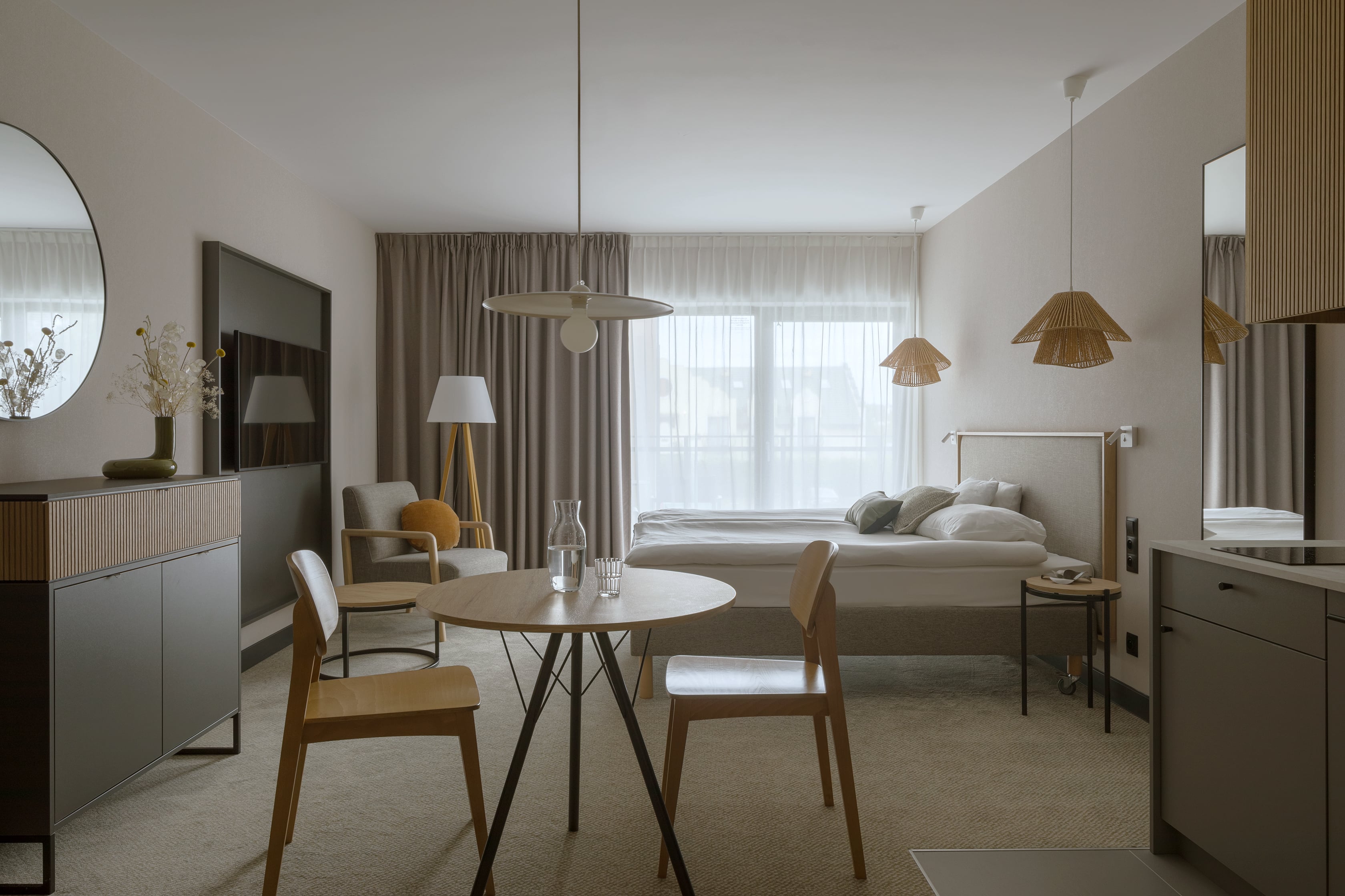 Double or Twin One Bedroom One Bathroom