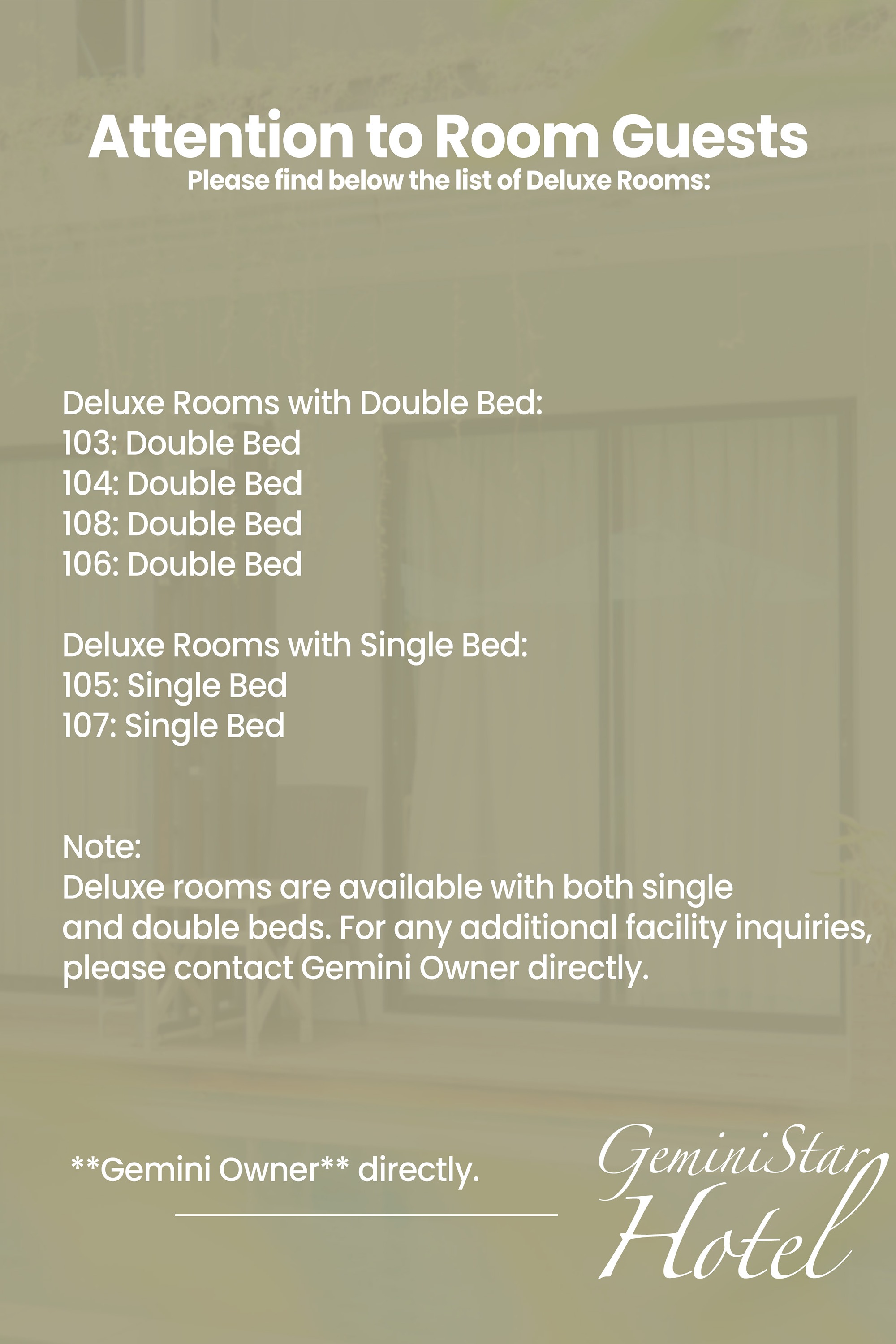 Room Deluxe Pool View