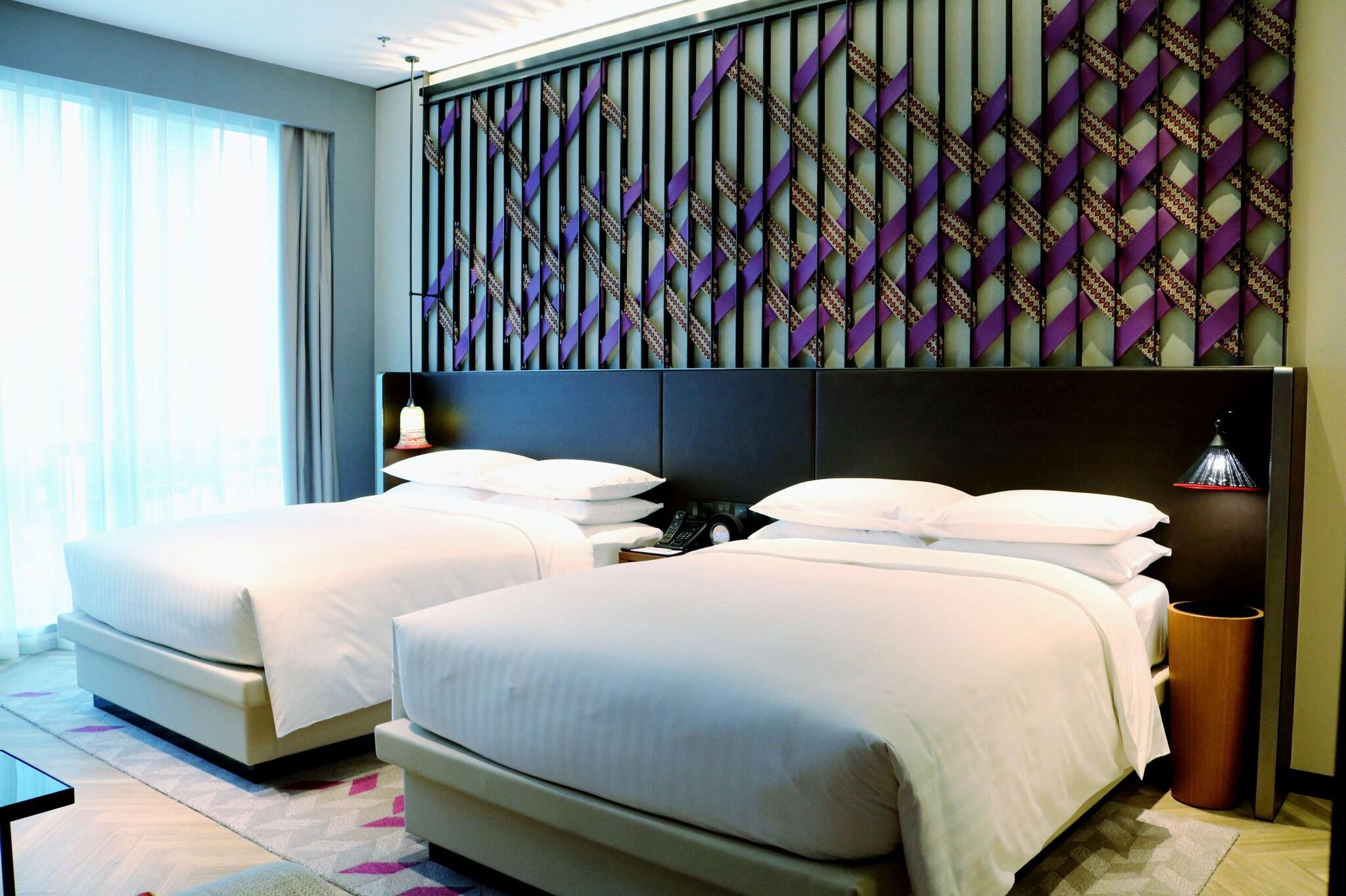 Quadruple City View Two Double Beds