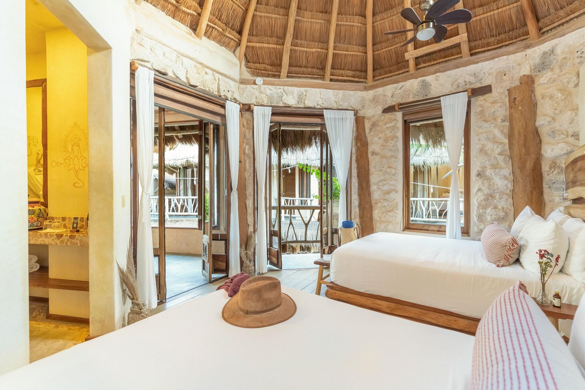 Double Partial Ocean View Two Double Beds