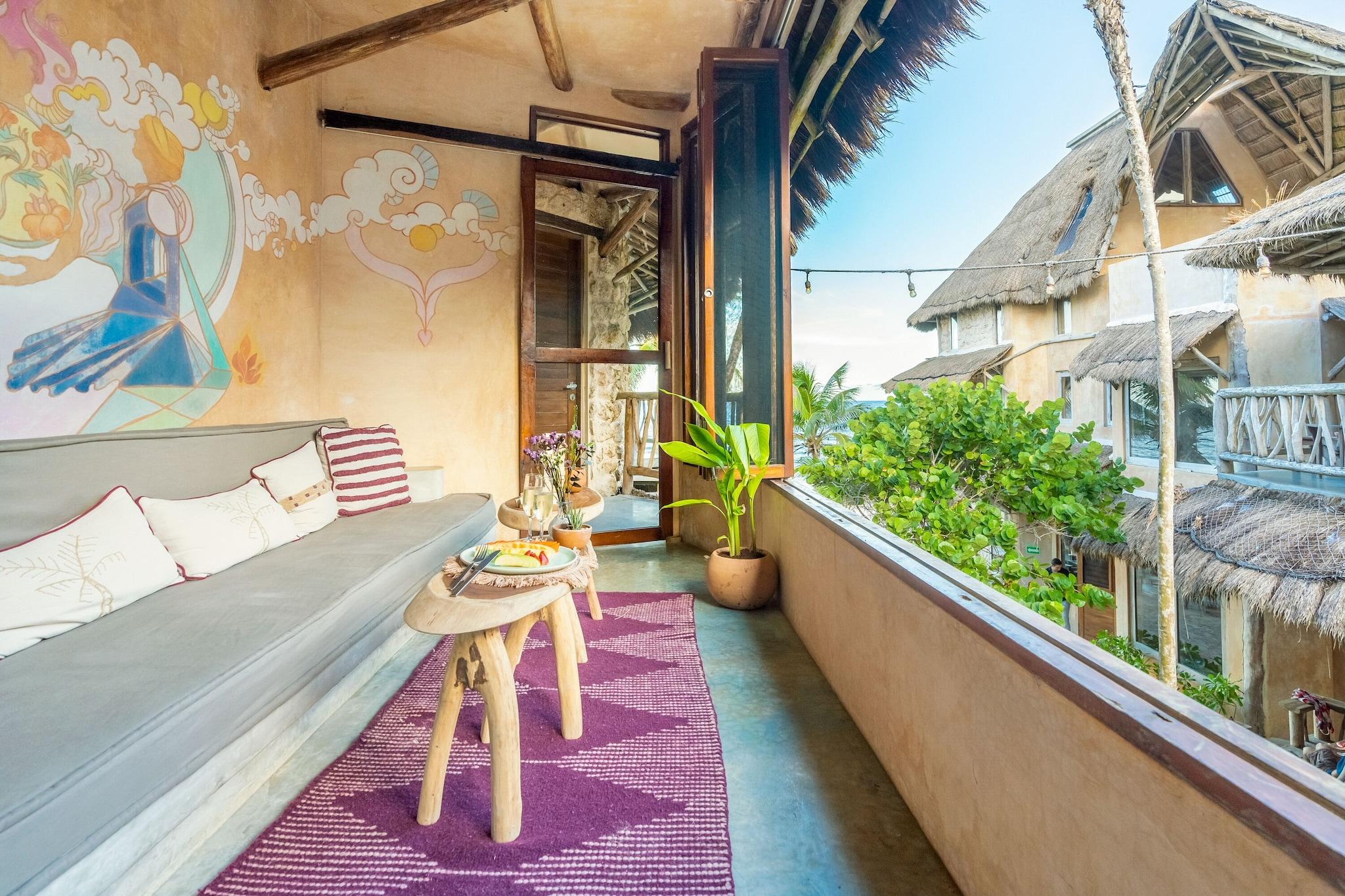 Double Partial Ocean View Two Double Beds