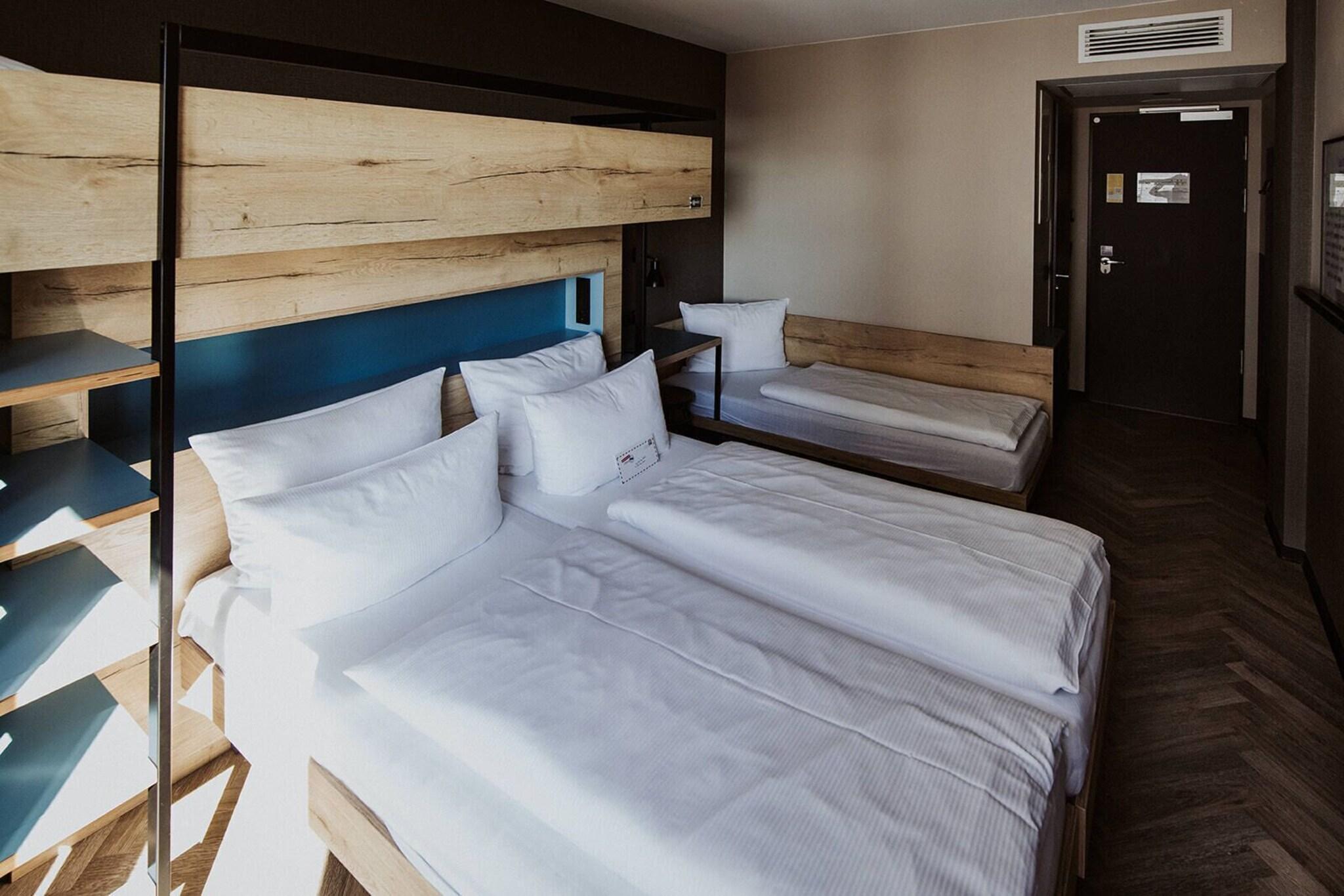 Triple Two Double Beds