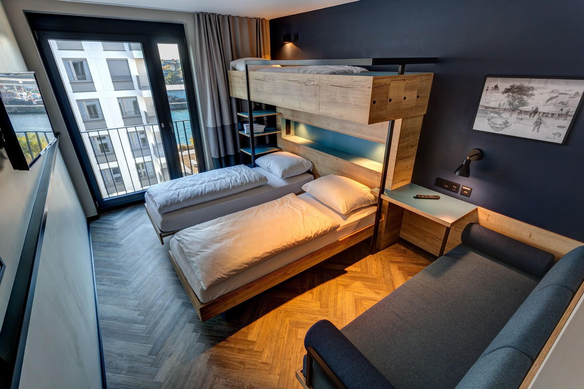 Triple Two Double Beds