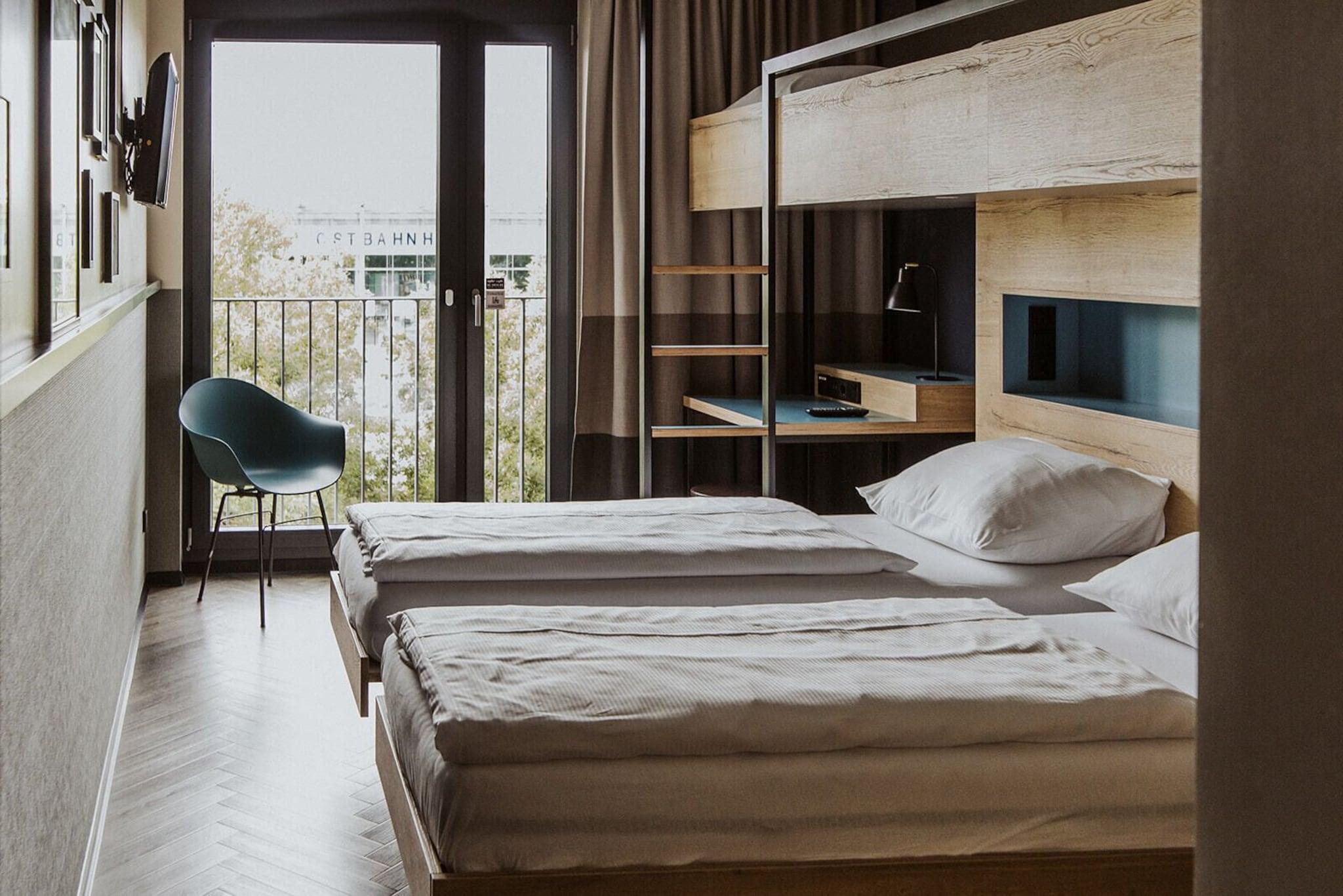 Triple Two Double Beds