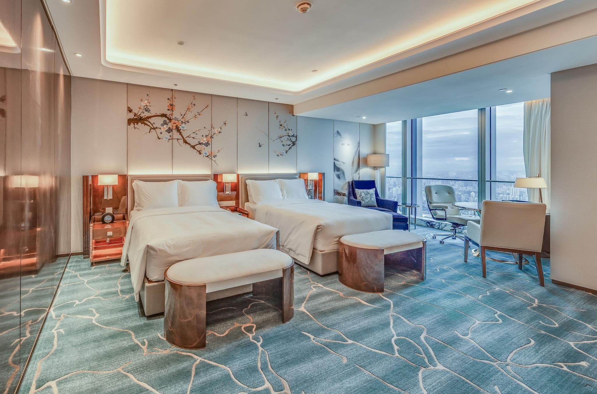 Quadruple City View Two Double Beds