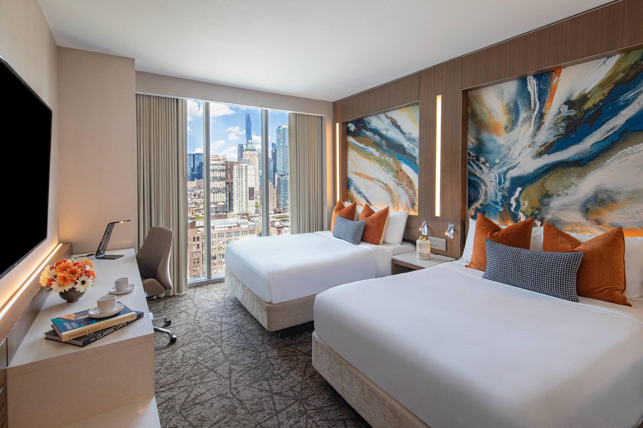 Quadruple City View Two Queen Beds