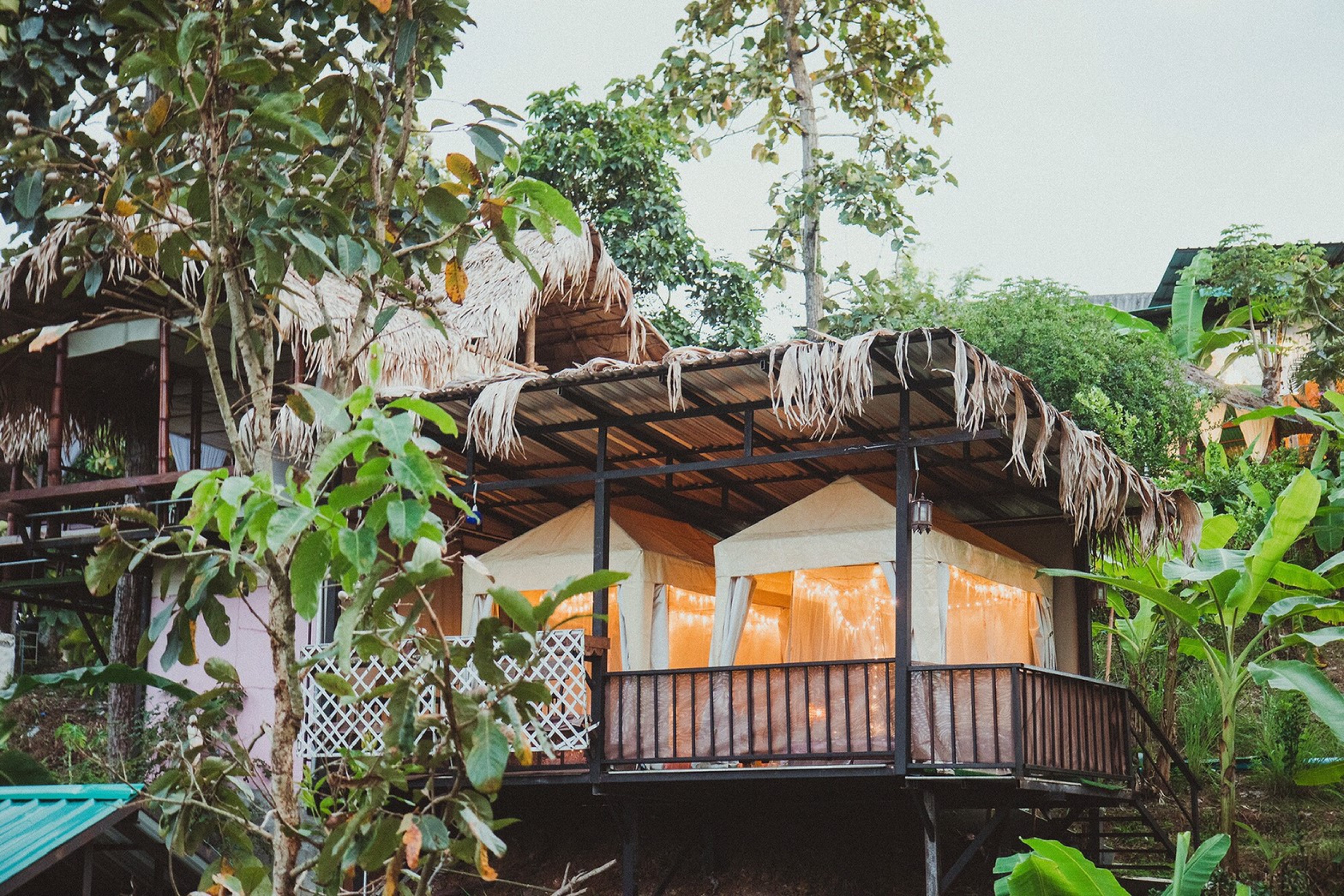 Tent with Shared Bathroom