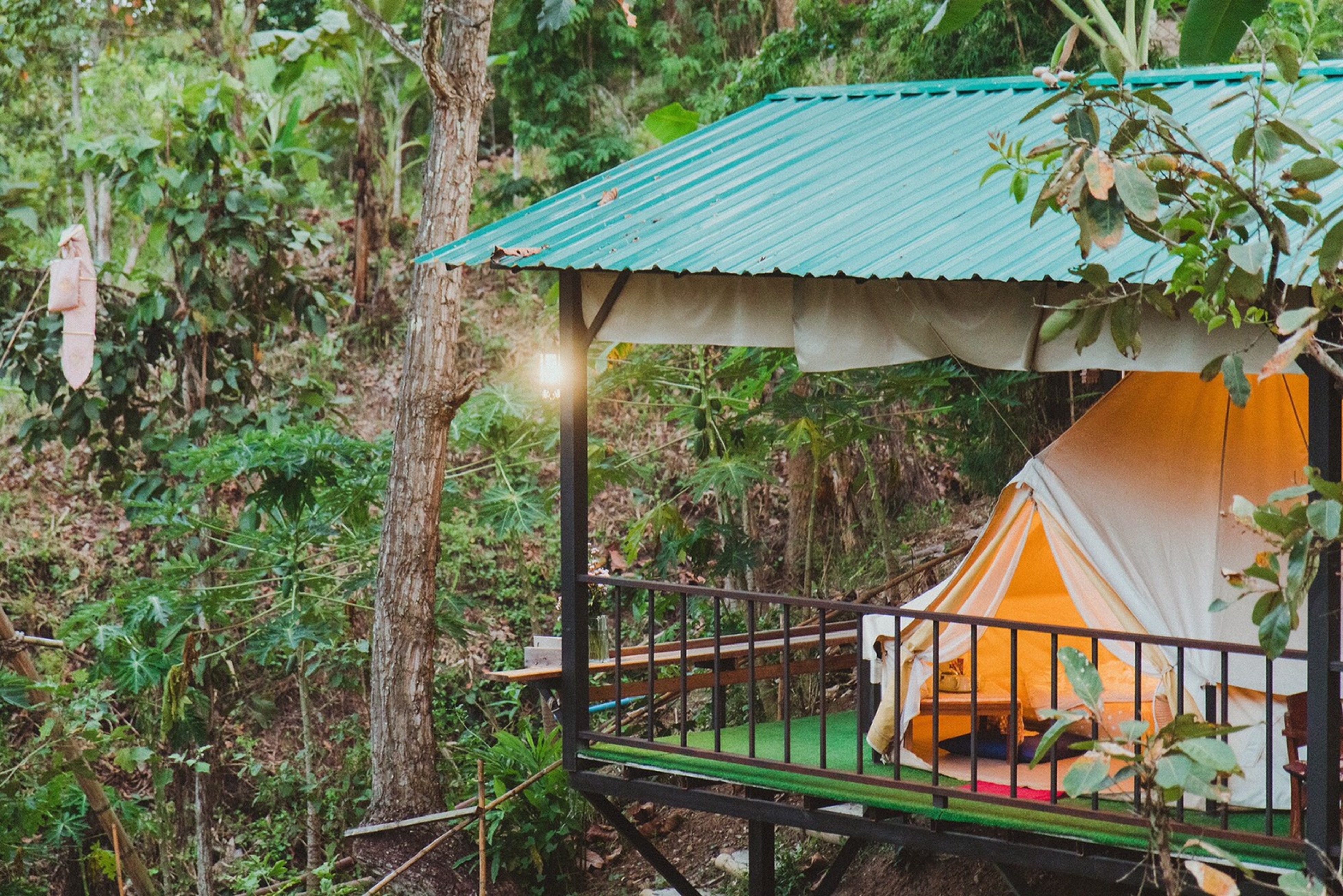 Tent with Shared Bathroom
