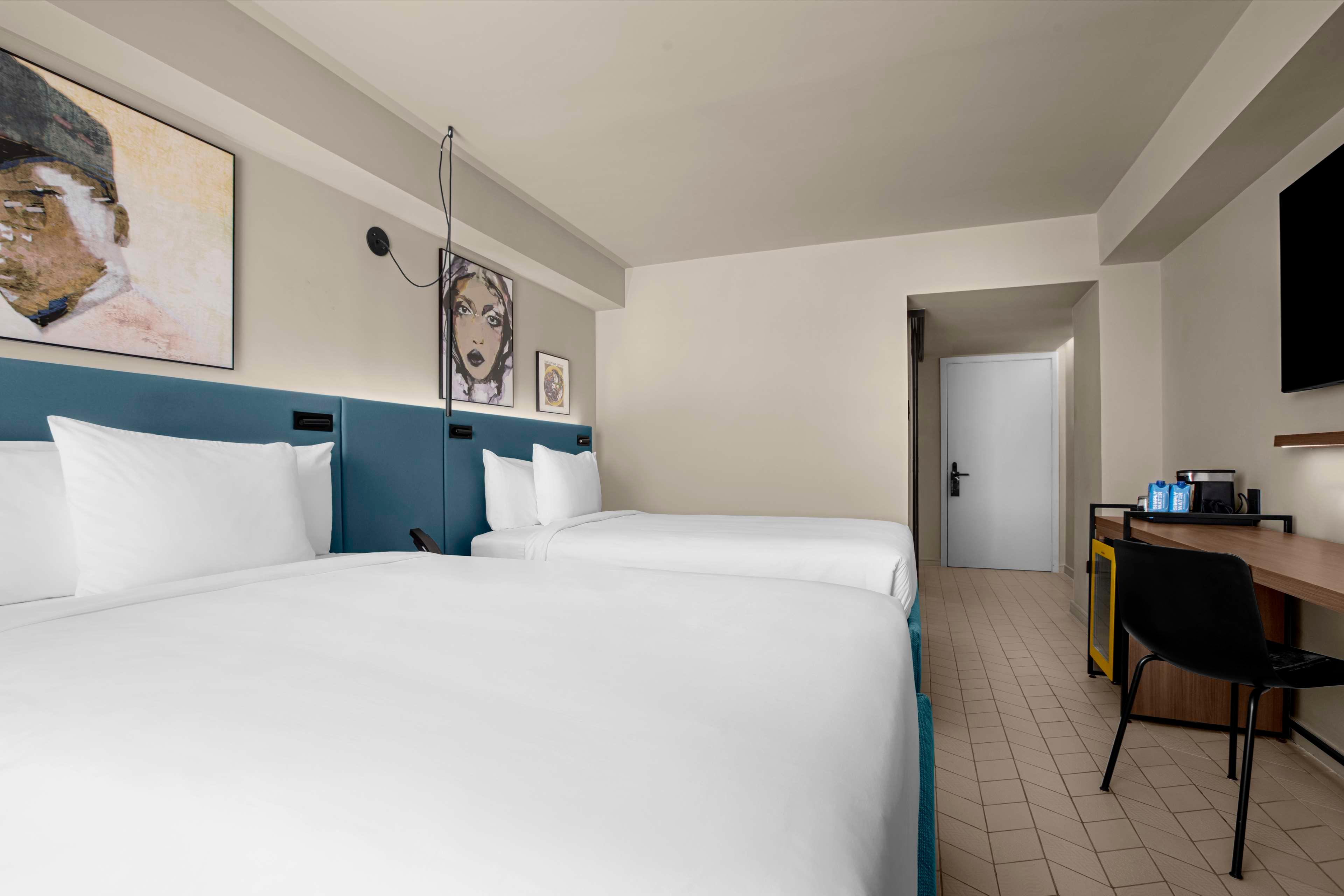 Twin Two Double Beds