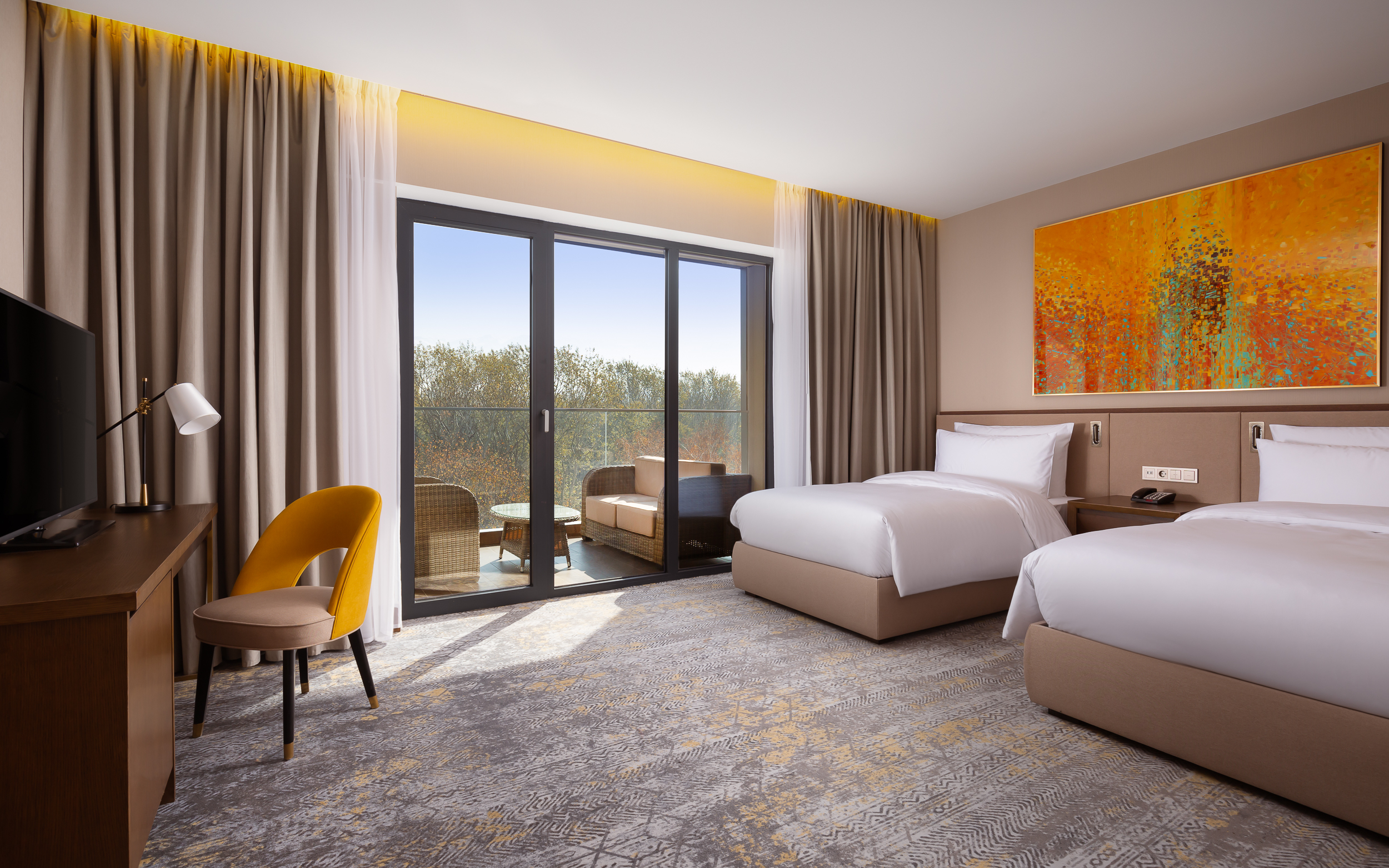 Twin Deluxe Mountain View