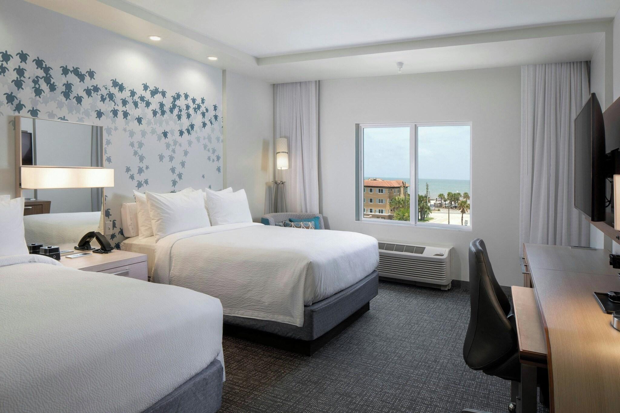 Double Ocean View Two Queen Beds