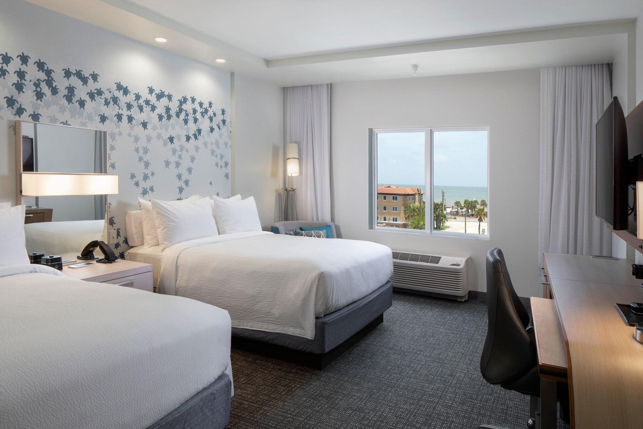 Double Ocean View Two Queen Beds
