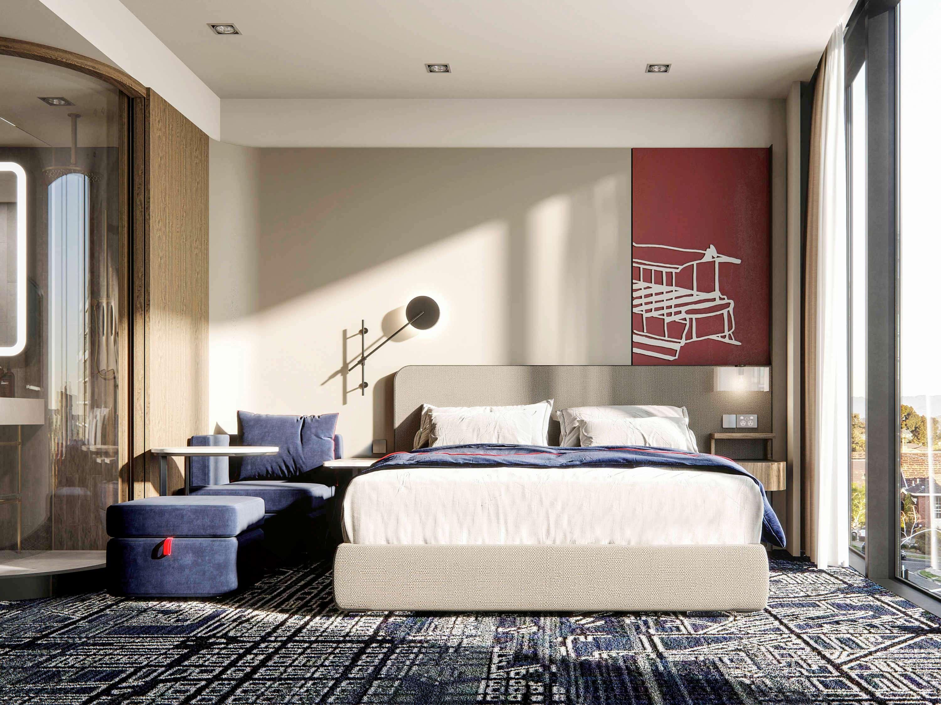 Double Queen Size Bed