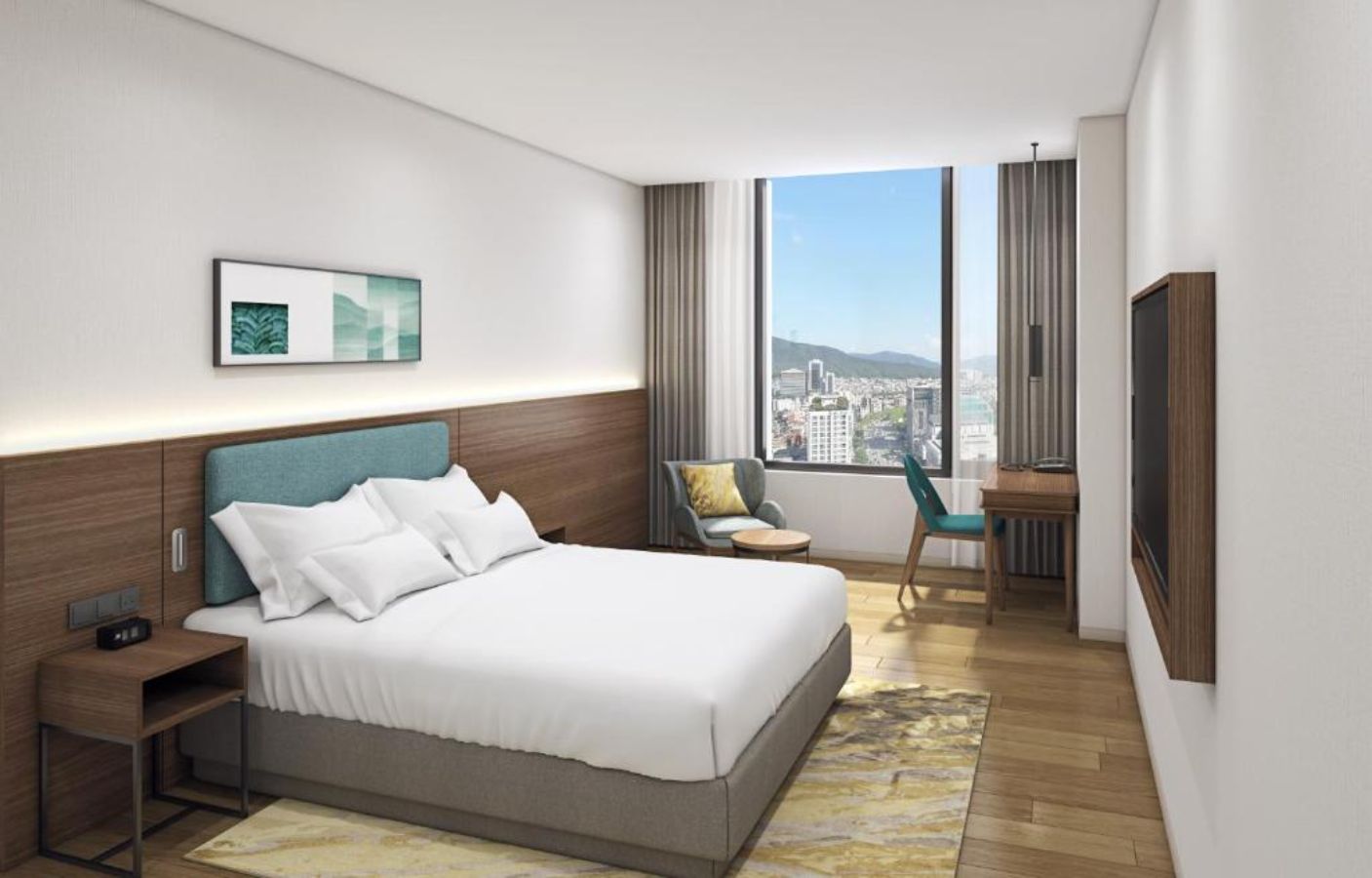 Double Guest Room King Bed