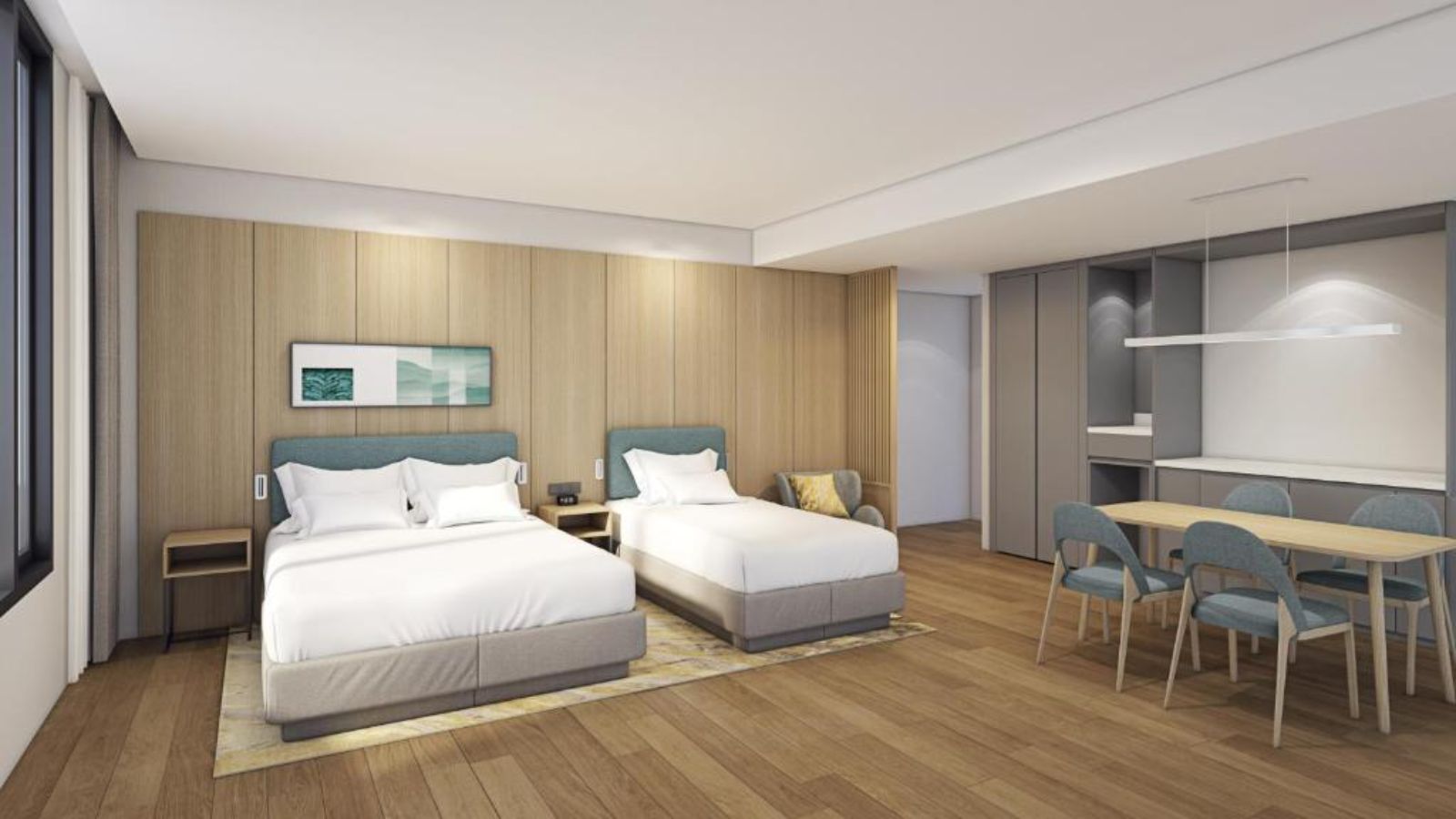 Family Room Queen Size Bed