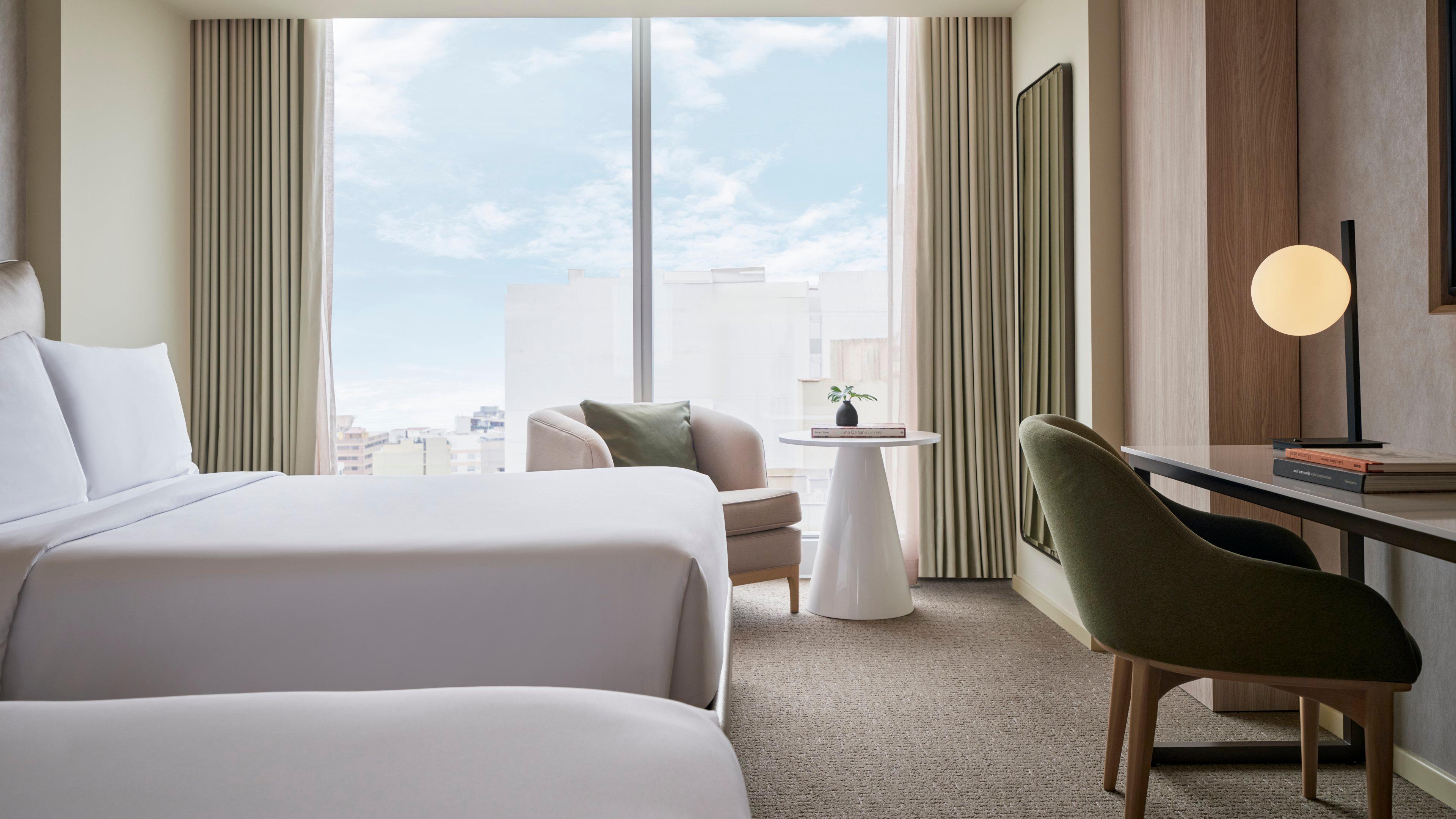 Double City View Two Double Beds