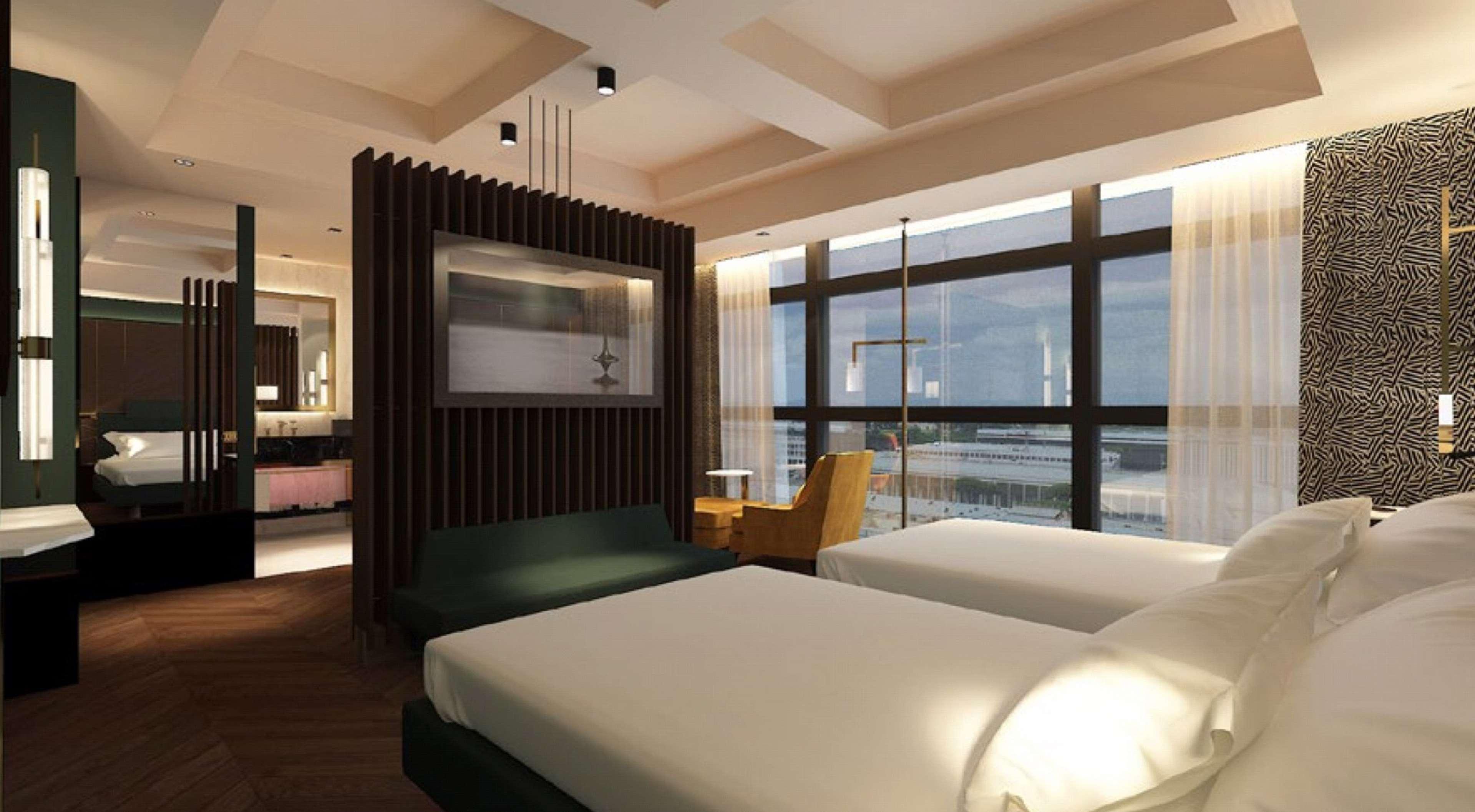 Twin Two Double Beds