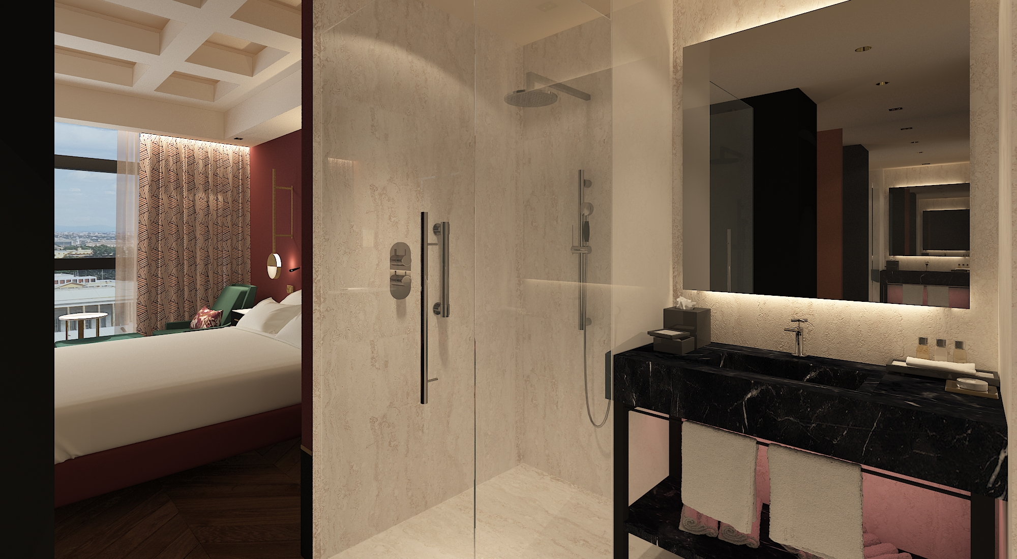 Double Guest Room King Bed