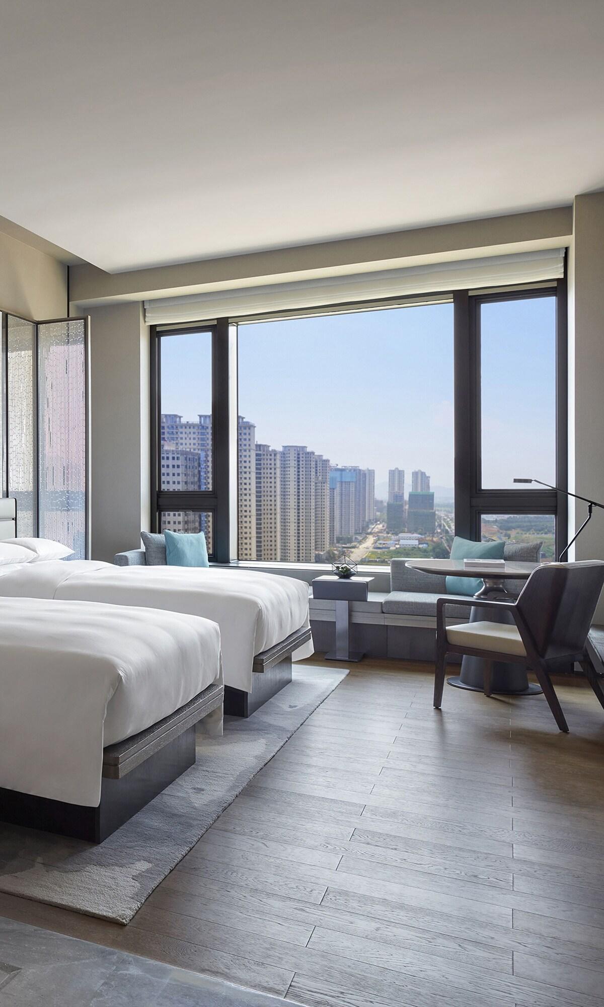 Quadruple City View Two Double Beds