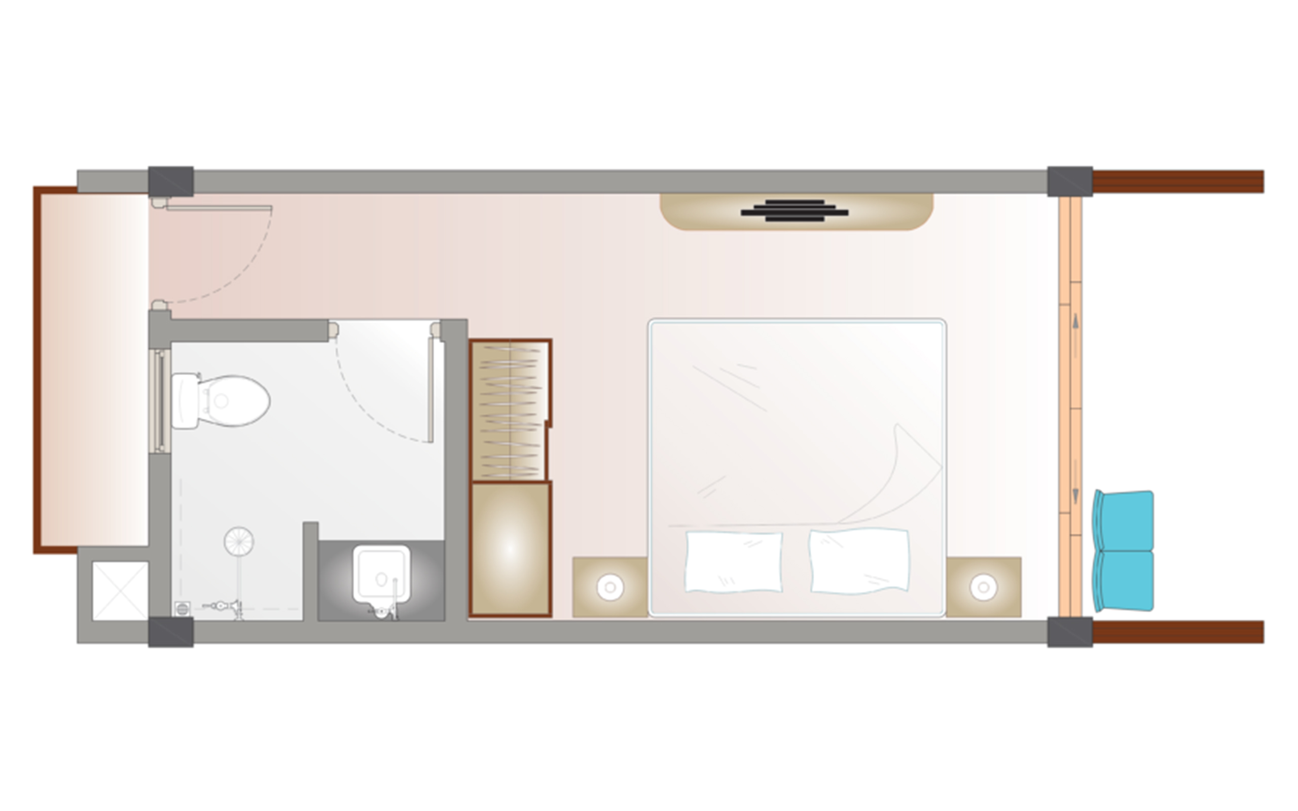 Double or Twin Deluxe with Balcony