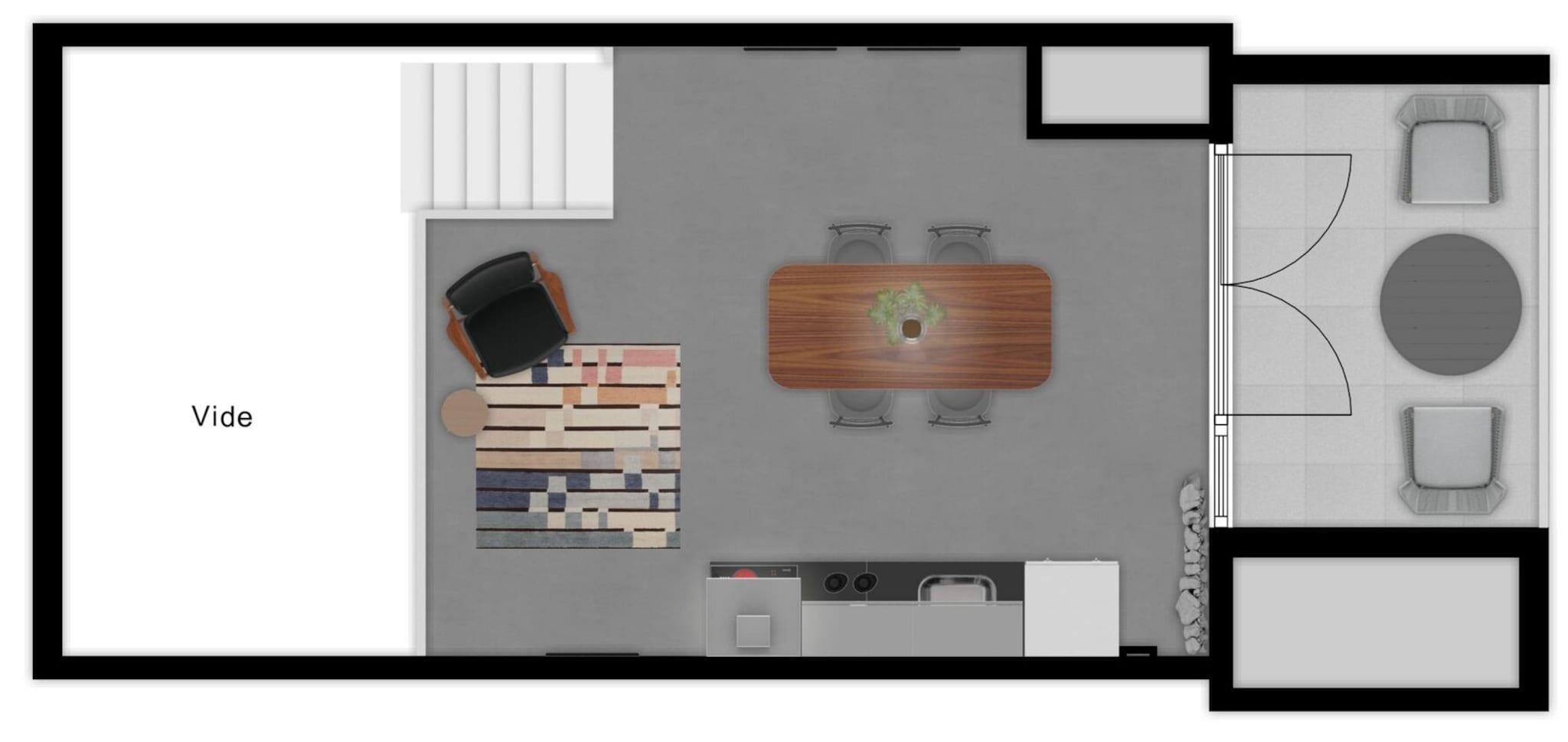 Double with Kitchenette