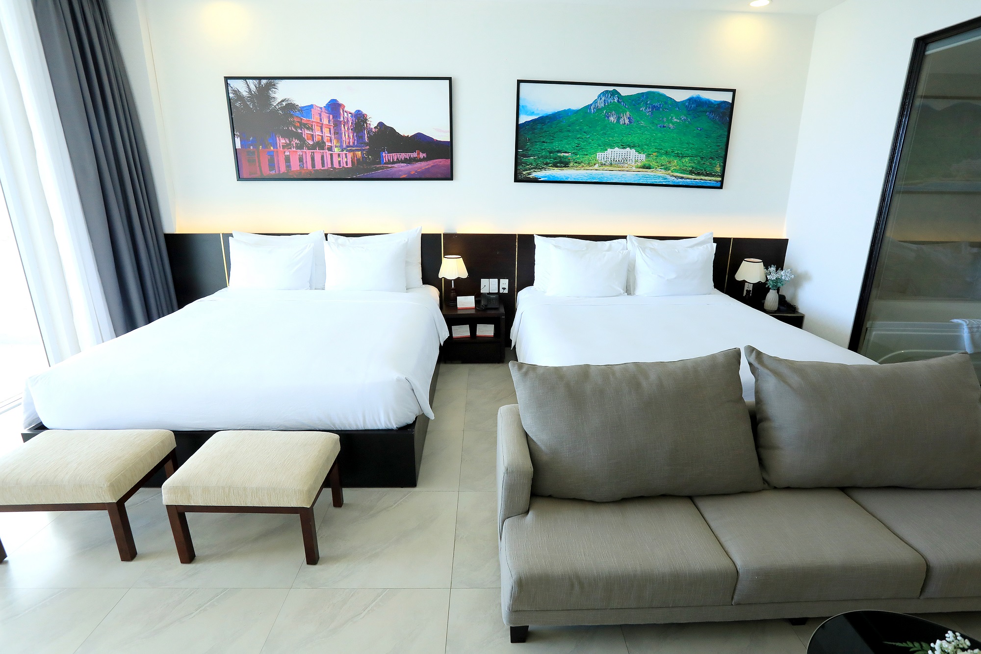 Family Room Ocean View Two Queen Beds