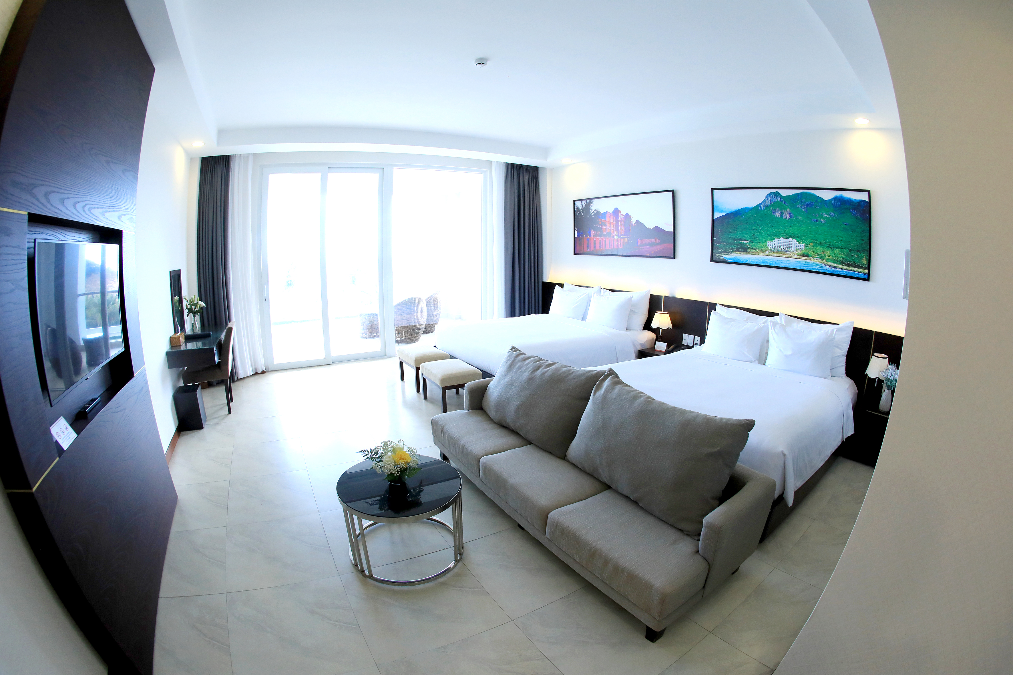 Family Room Ocean View Two Queen Beds