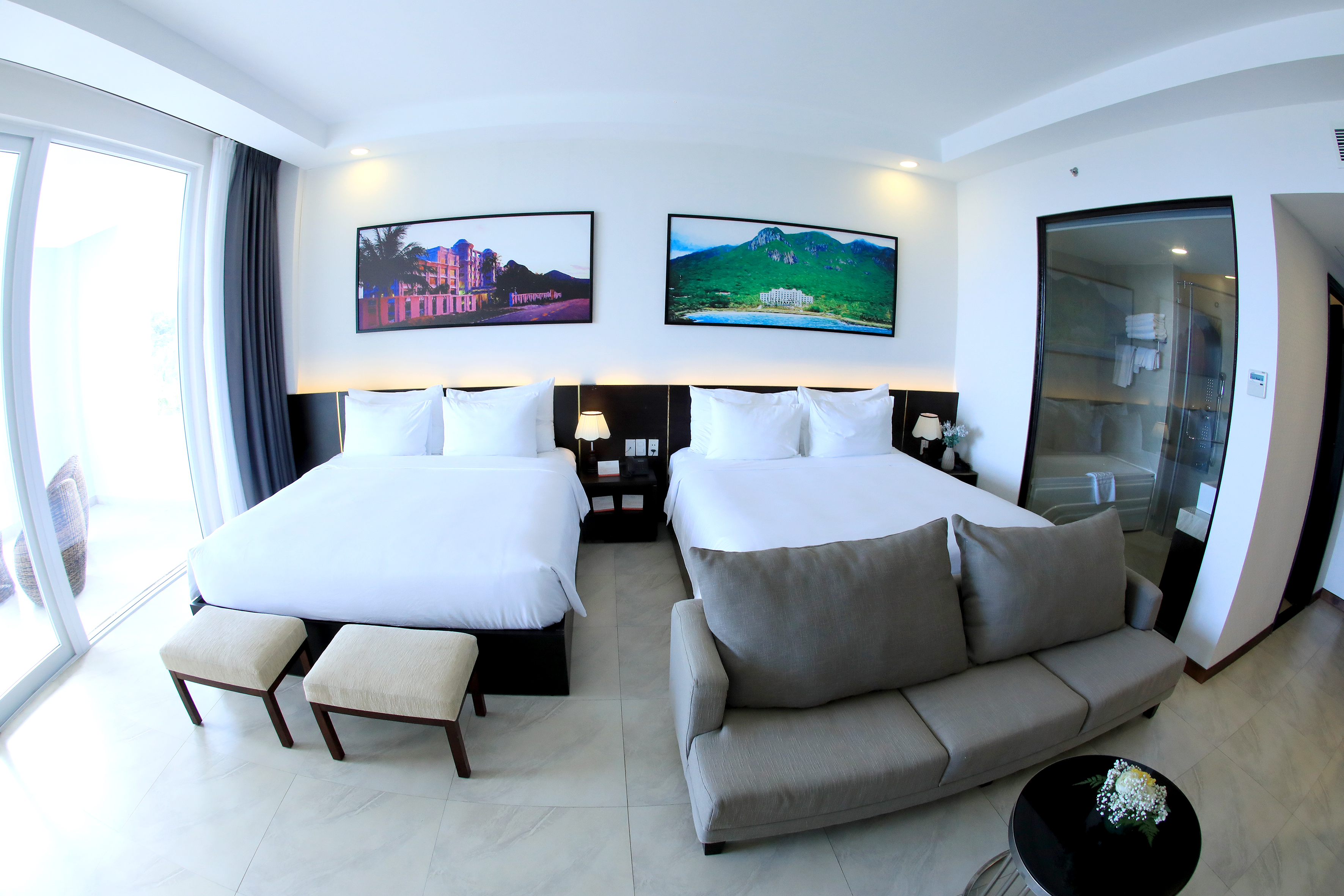 Family Room Ocean View Two Queen Beds