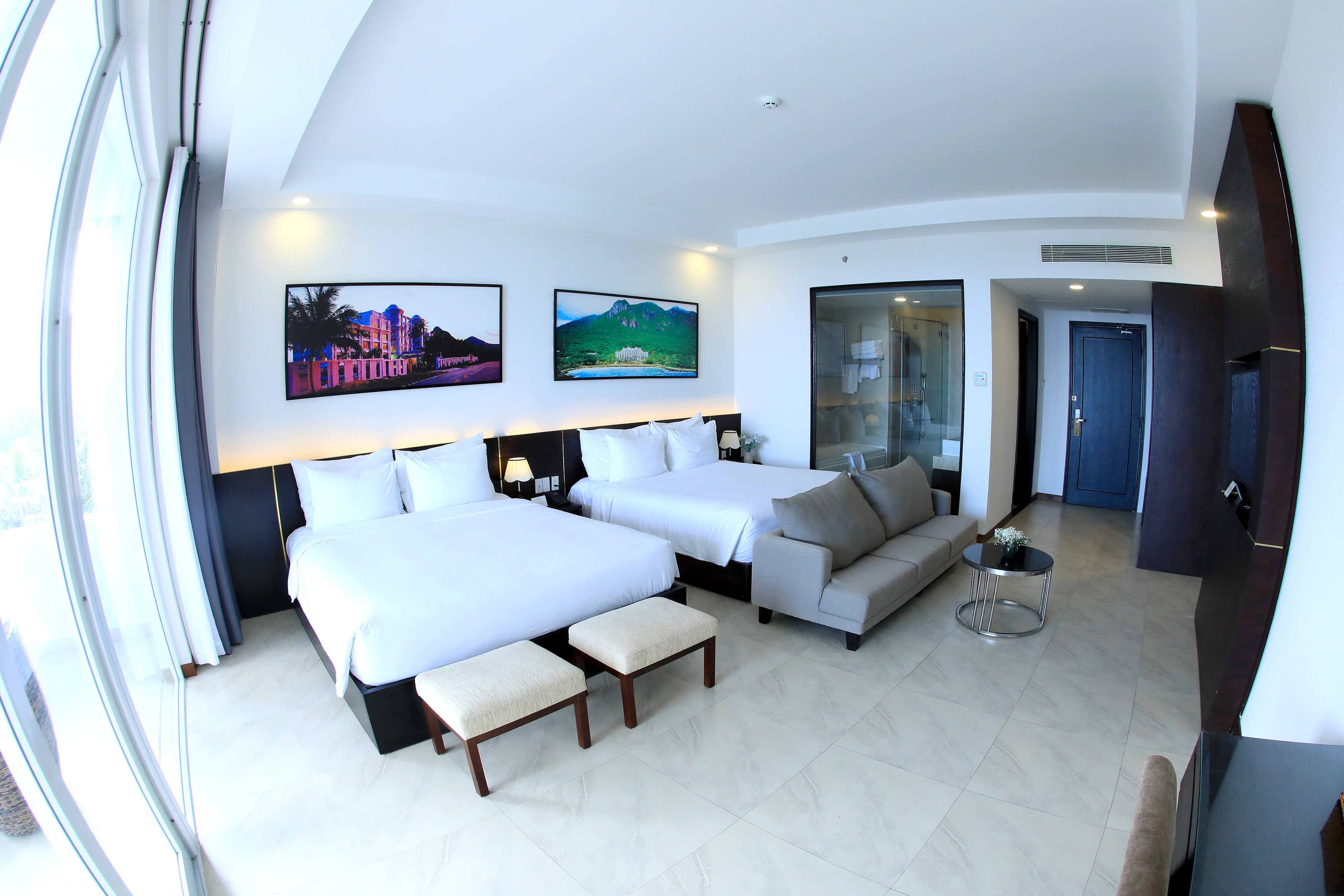 Family Room Ocean View Two Queen Beds