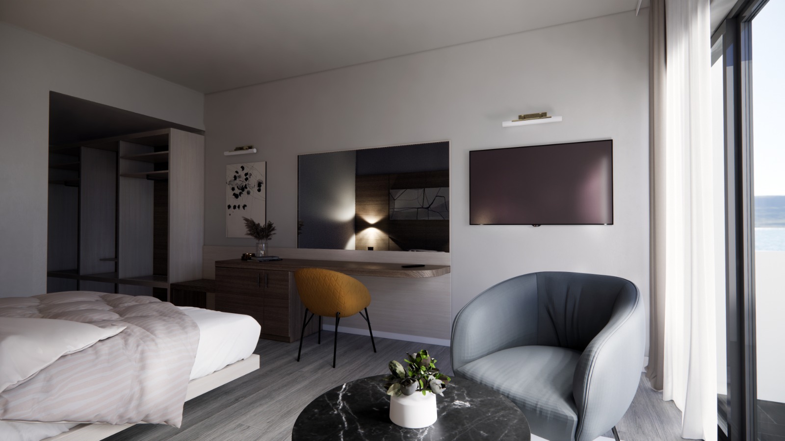 Junior Suite Side Sea View with Balcony