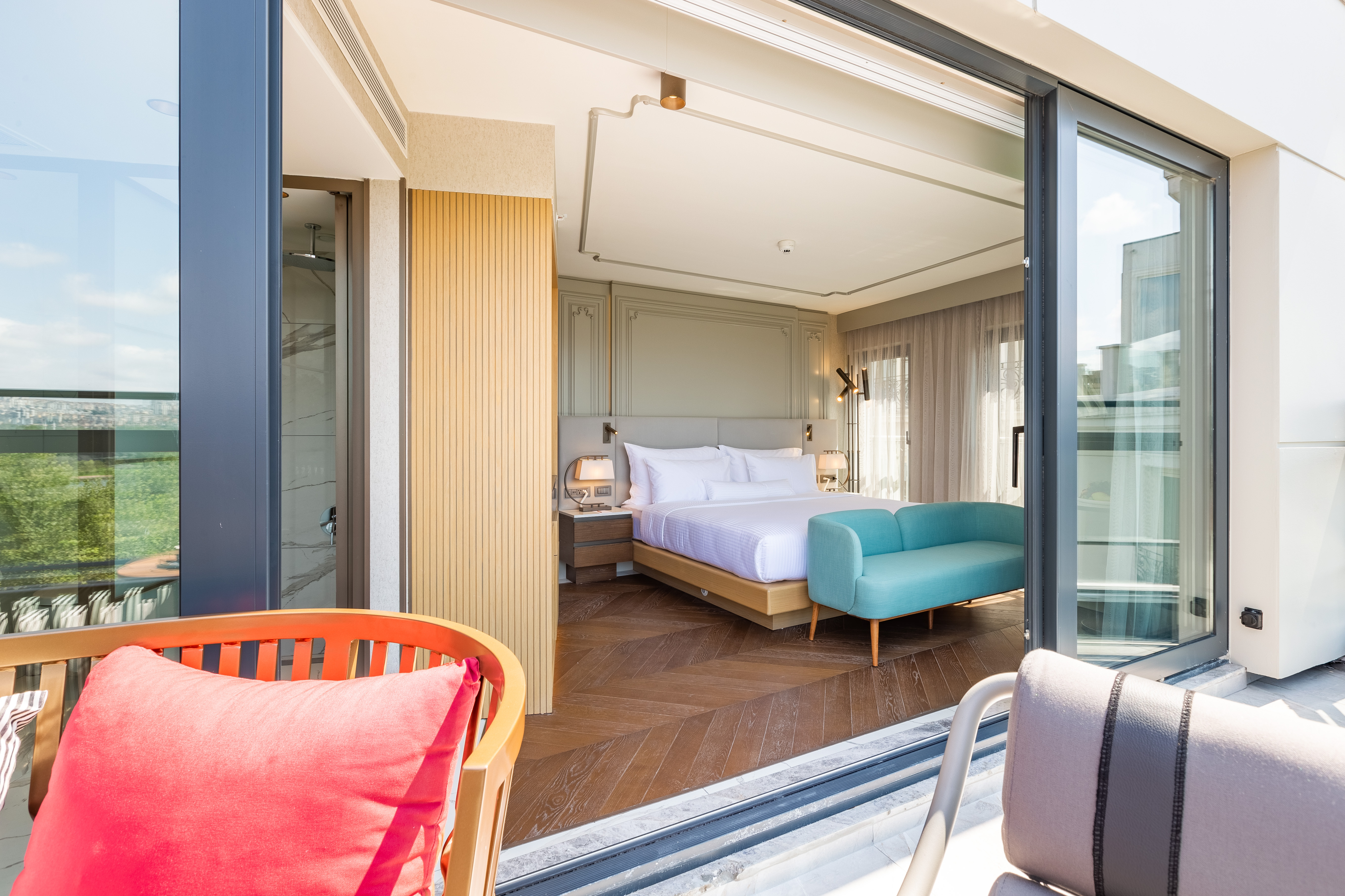 Double Park View with Balcony