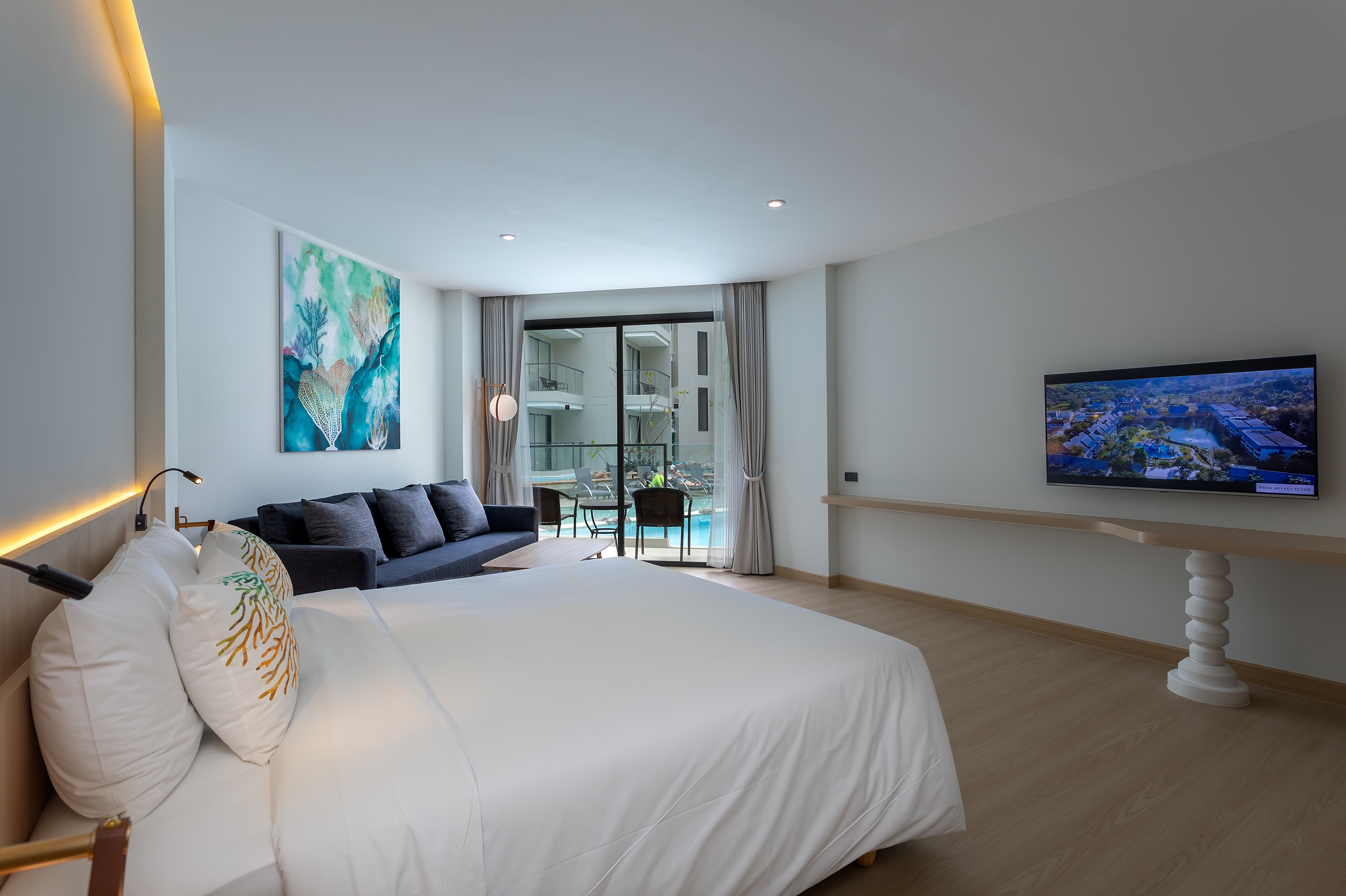 Family Room with Private Pool