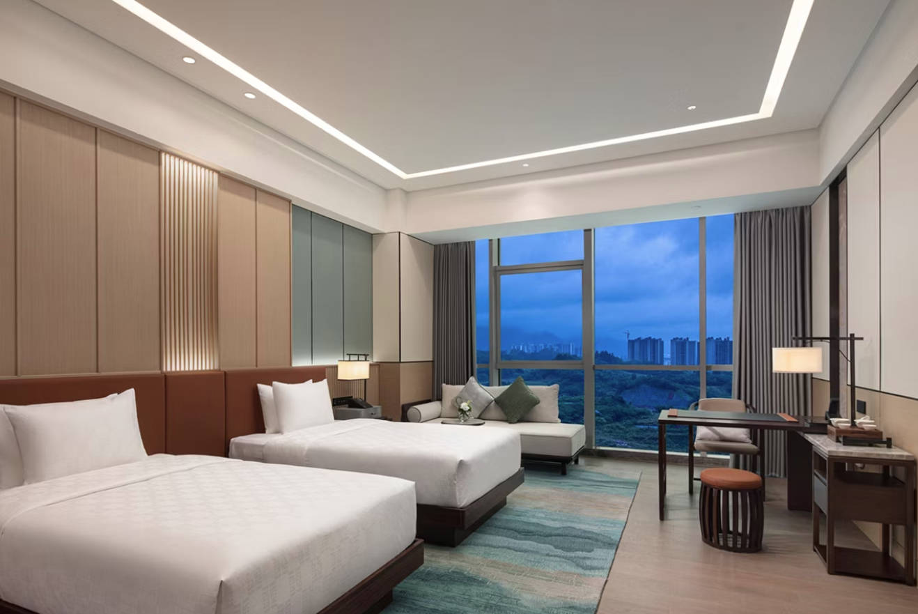 Double City View Two Double Beds