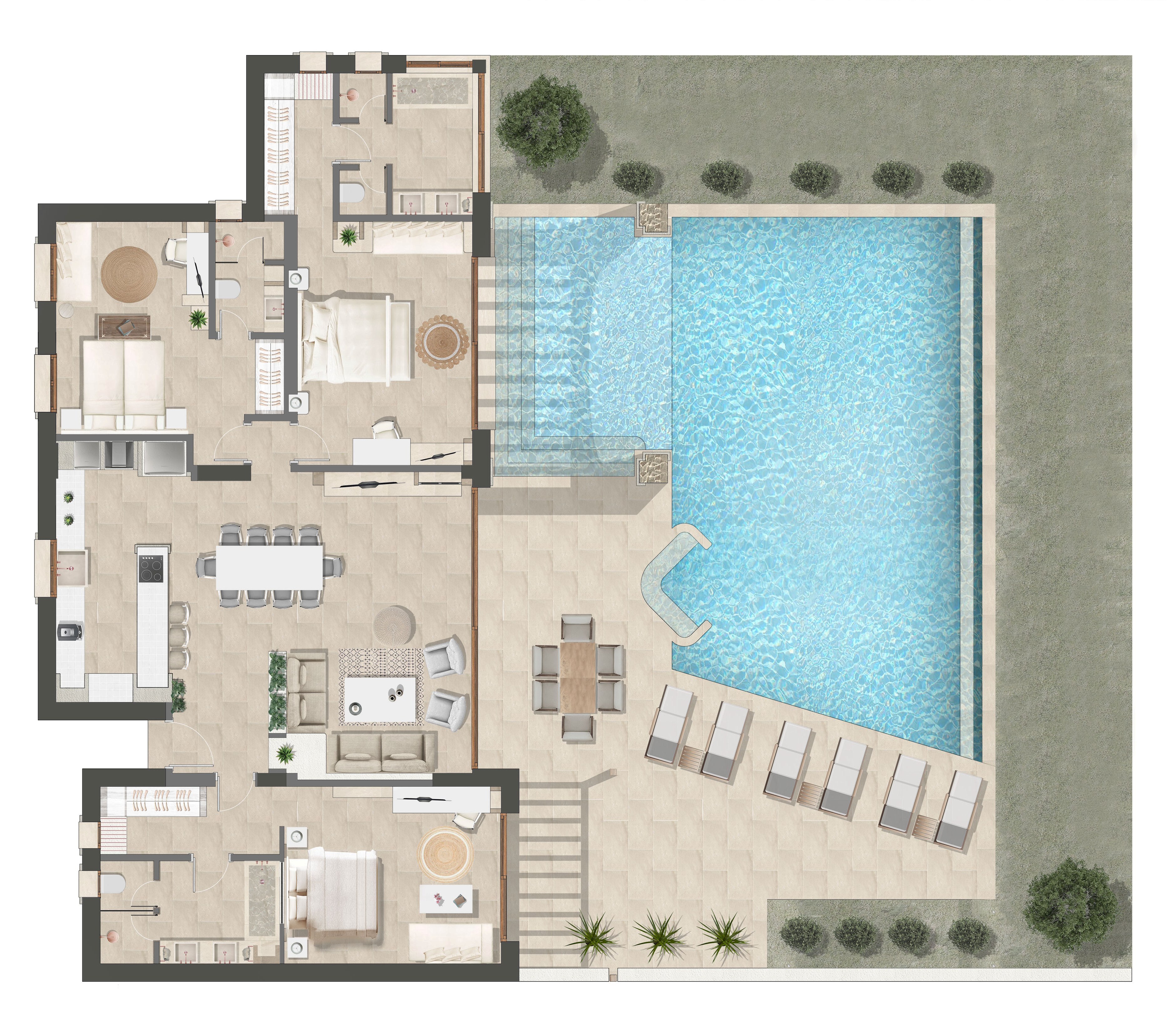 Villa Sea View Three Bedrooms