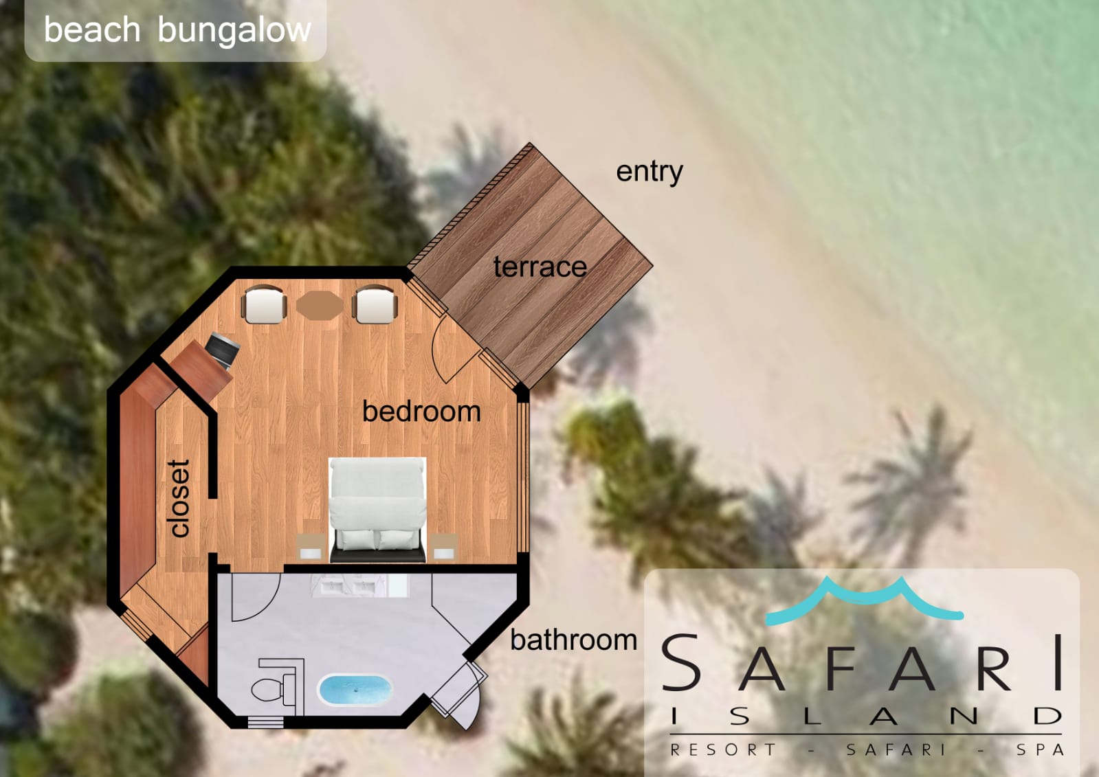 Double One Bedroom One Bathroom