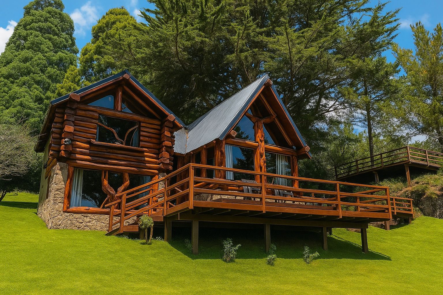 Cabin Three Bedrooms Two Bathrooms