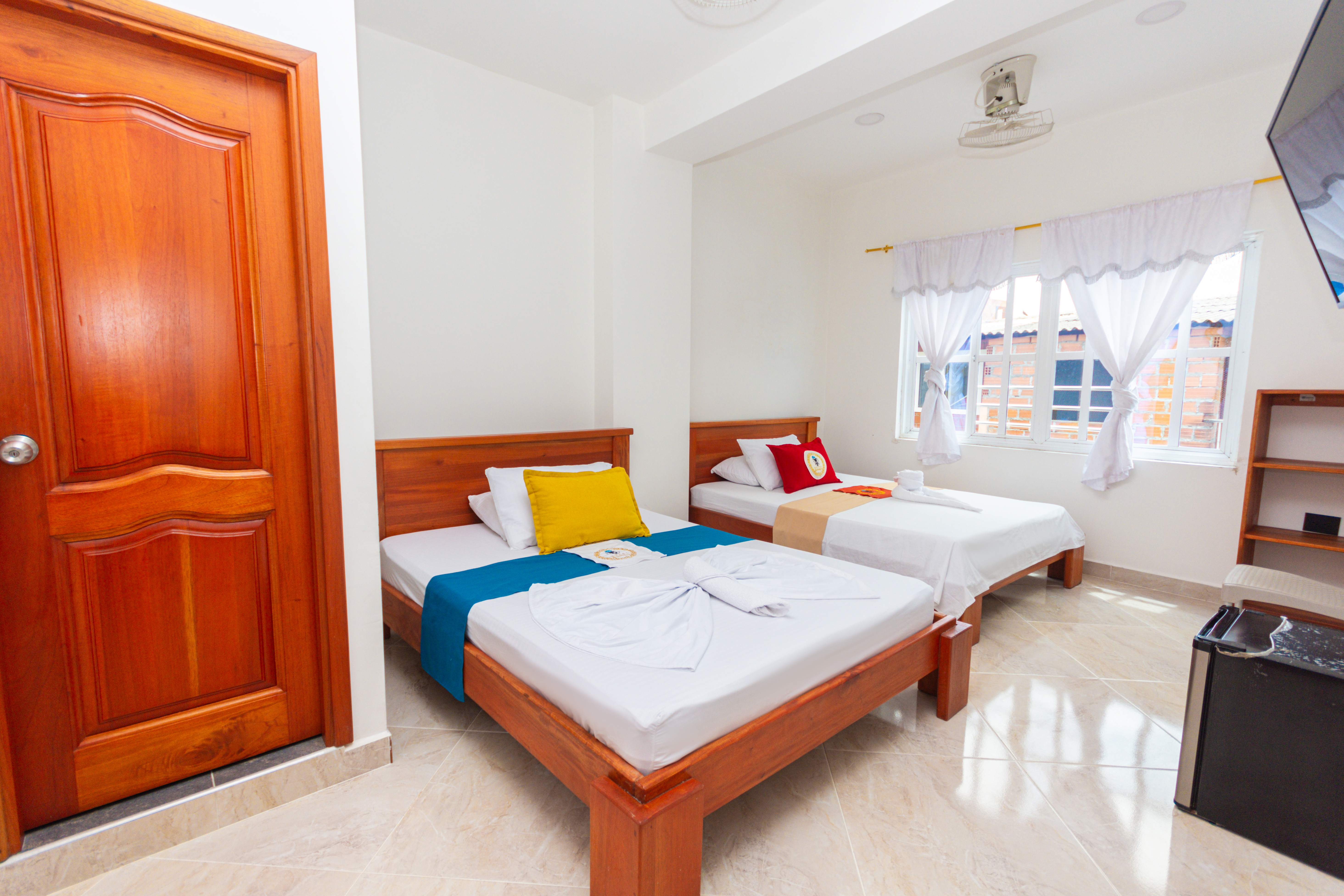 Twin Two Double Beds