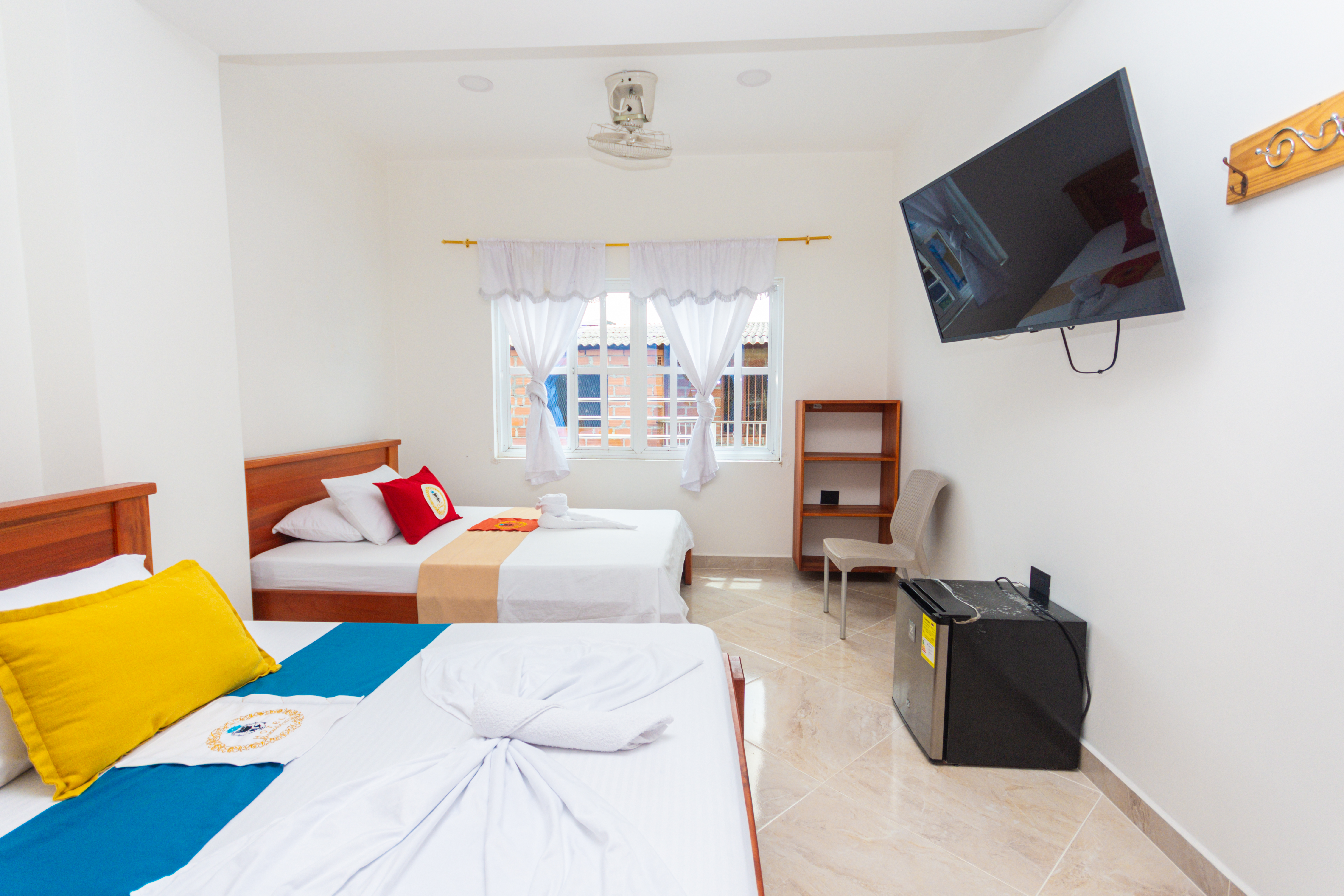 Twin Two Double Beds