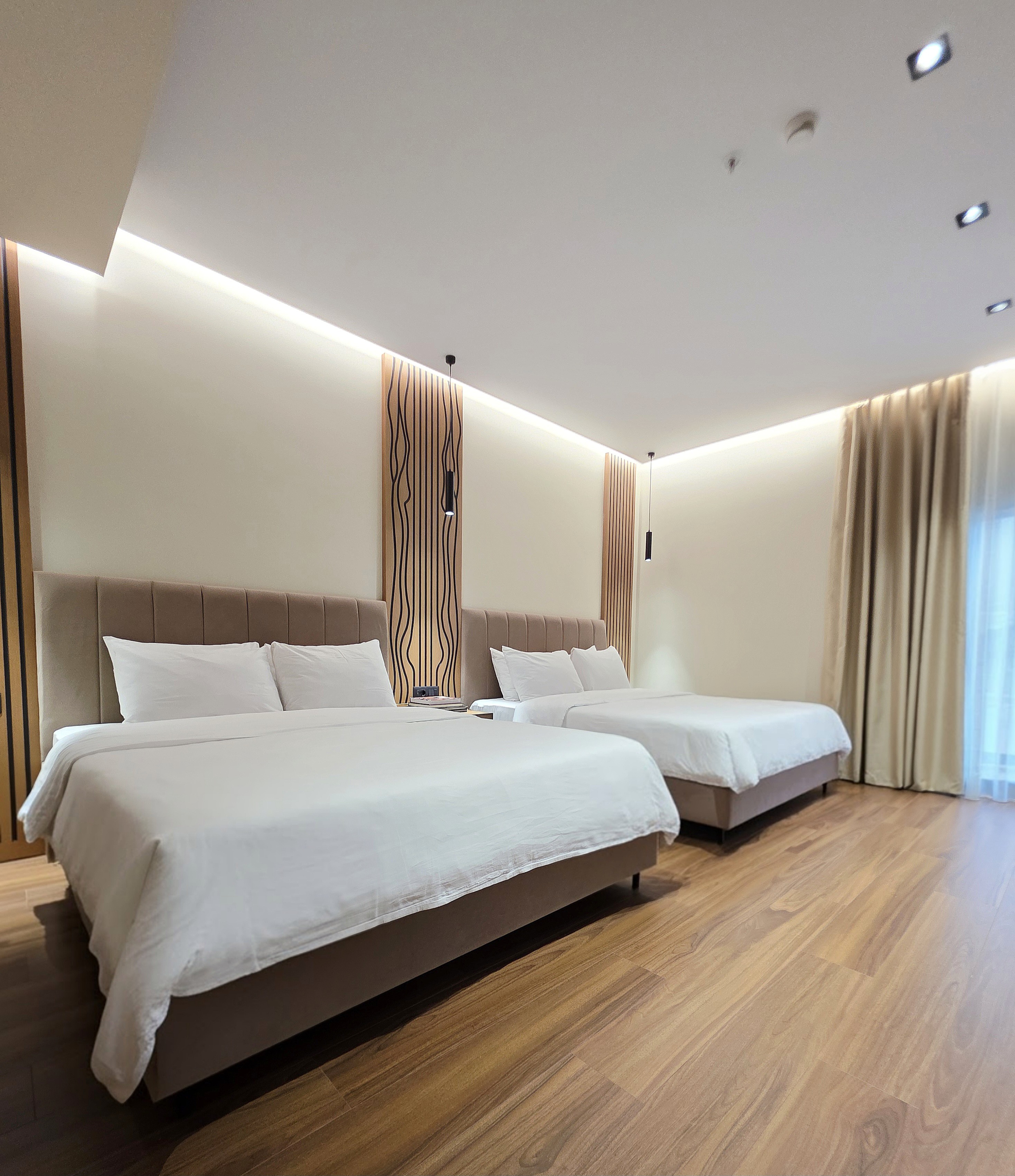 Quadruple City View Two Double Beds