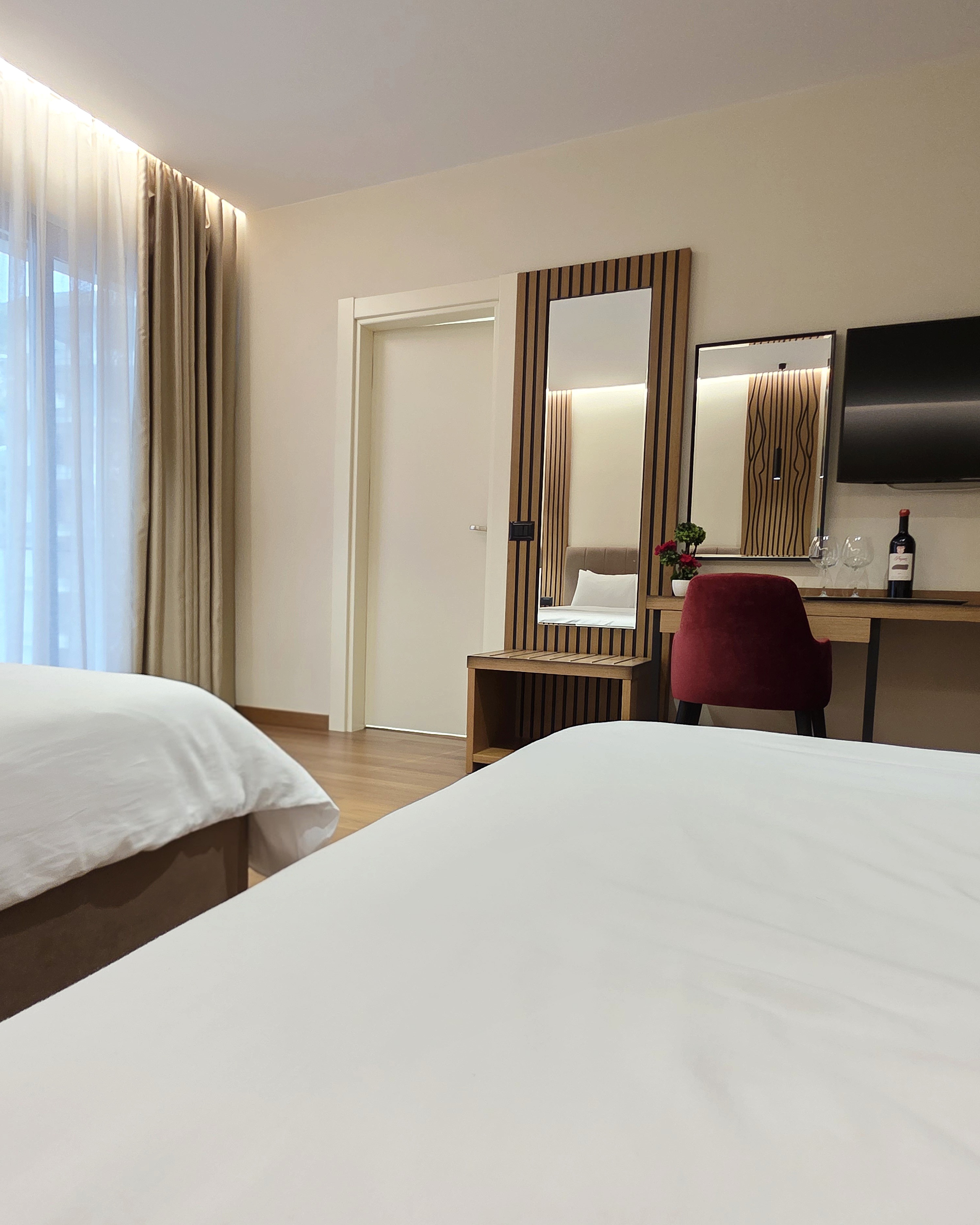 Quadruple City View Two Double Beds