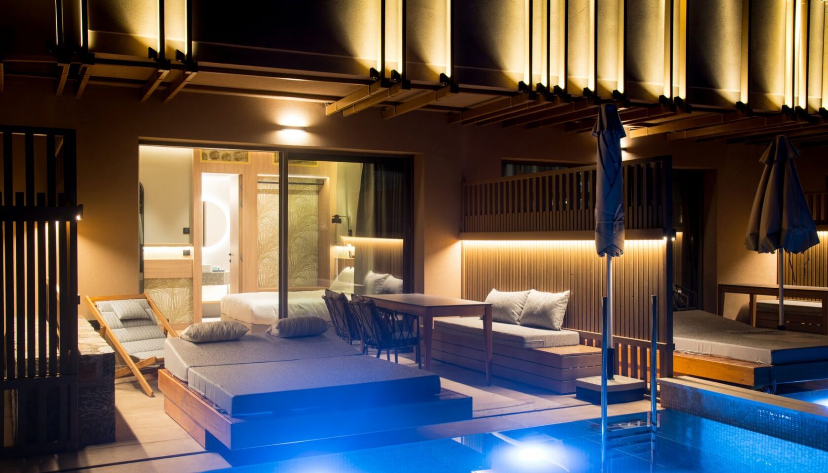 Family Room with Private Pool