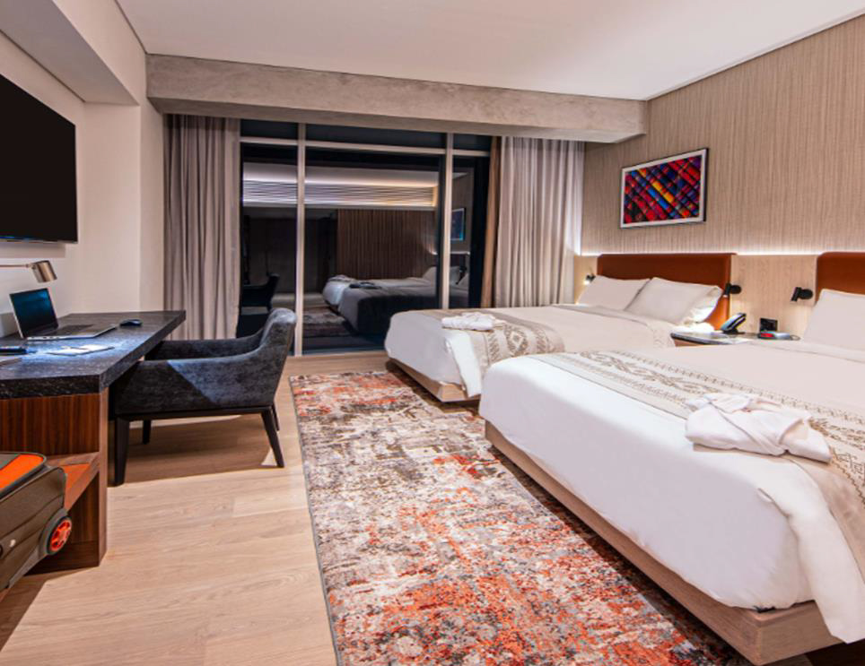 Double Two Queen Beds