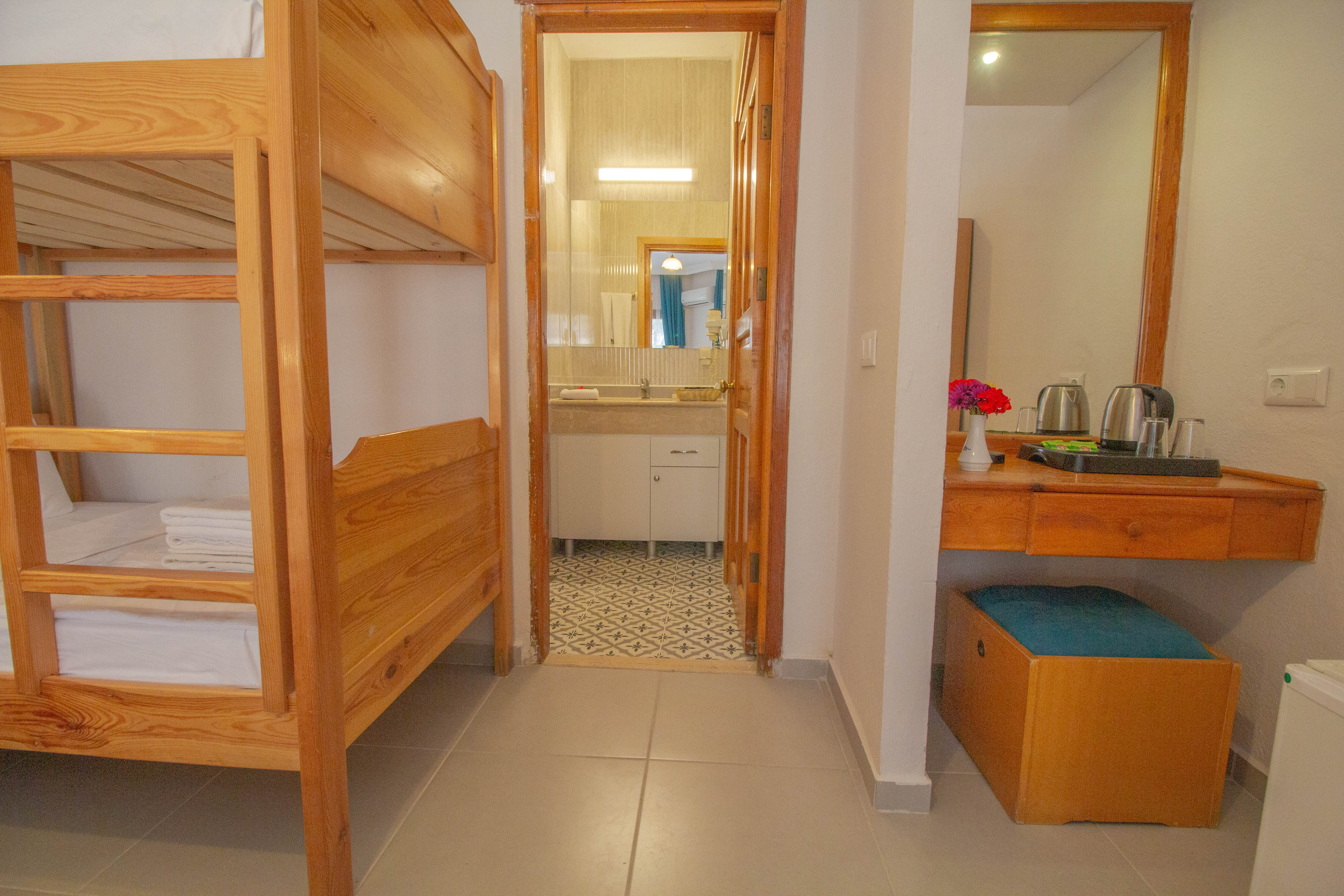 Room Bunk Bed with Shared Bathroom