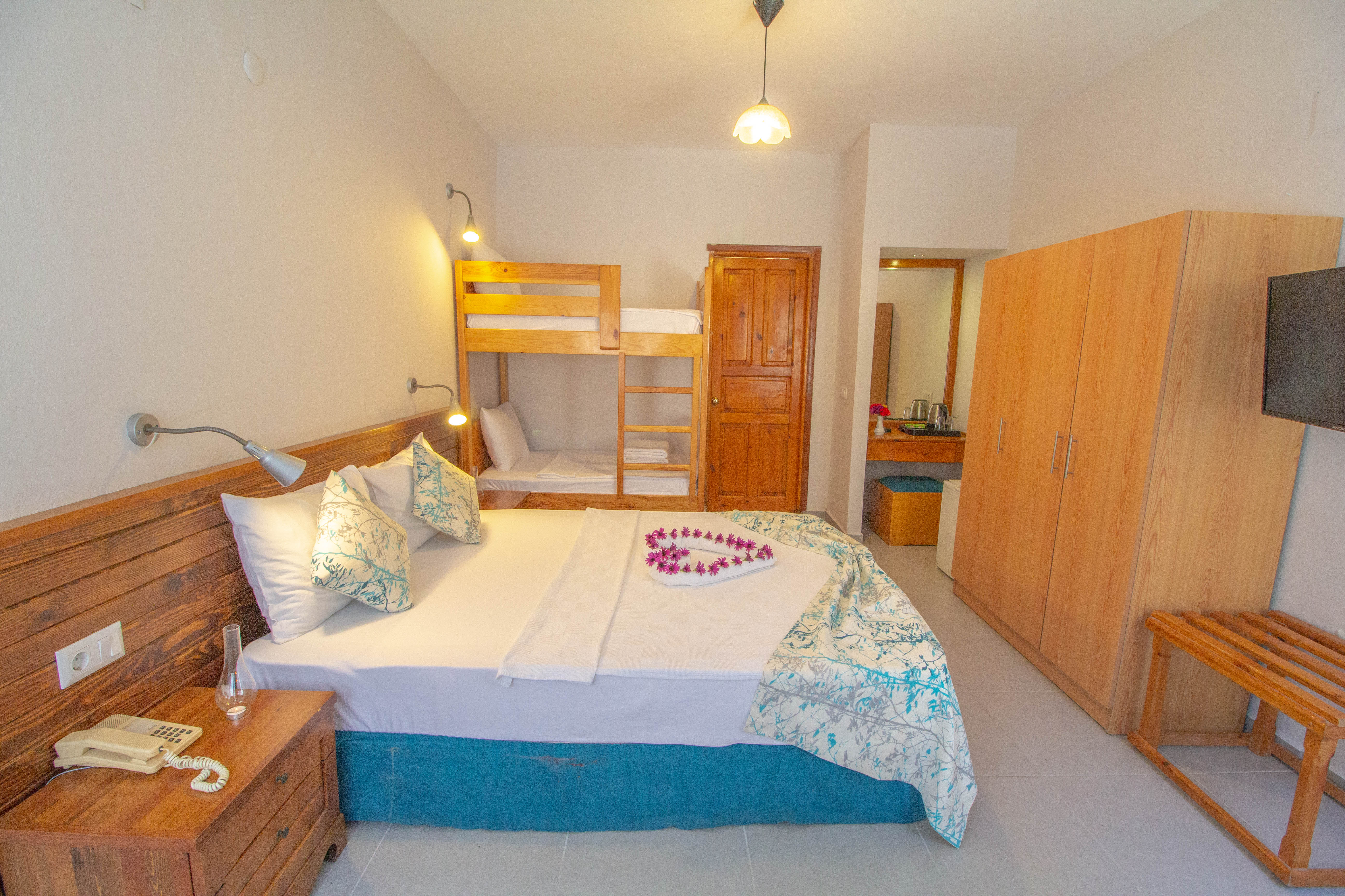 Room Bunk Bed with Shared Bathroom