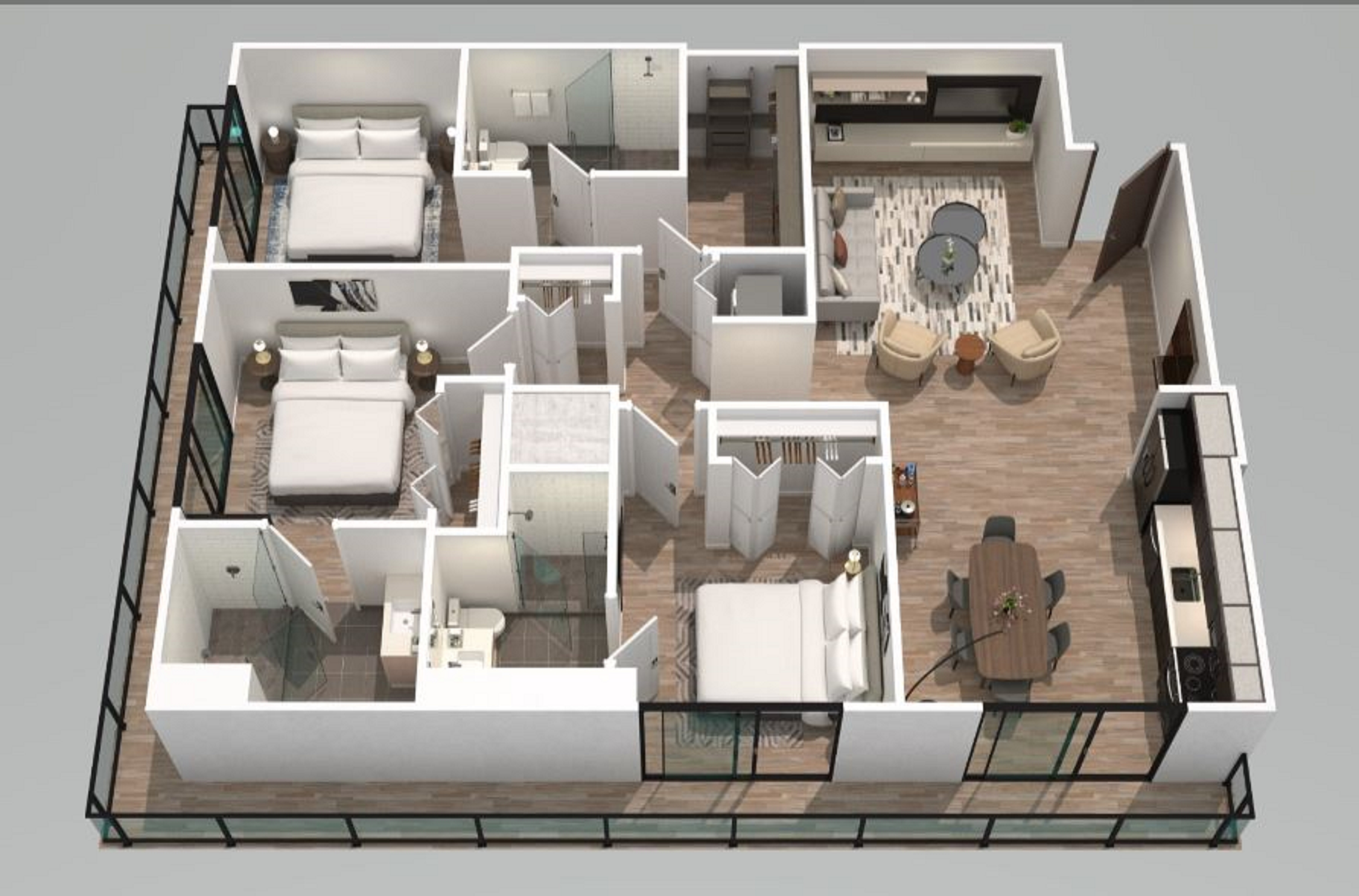 Suite Three Bedrooms