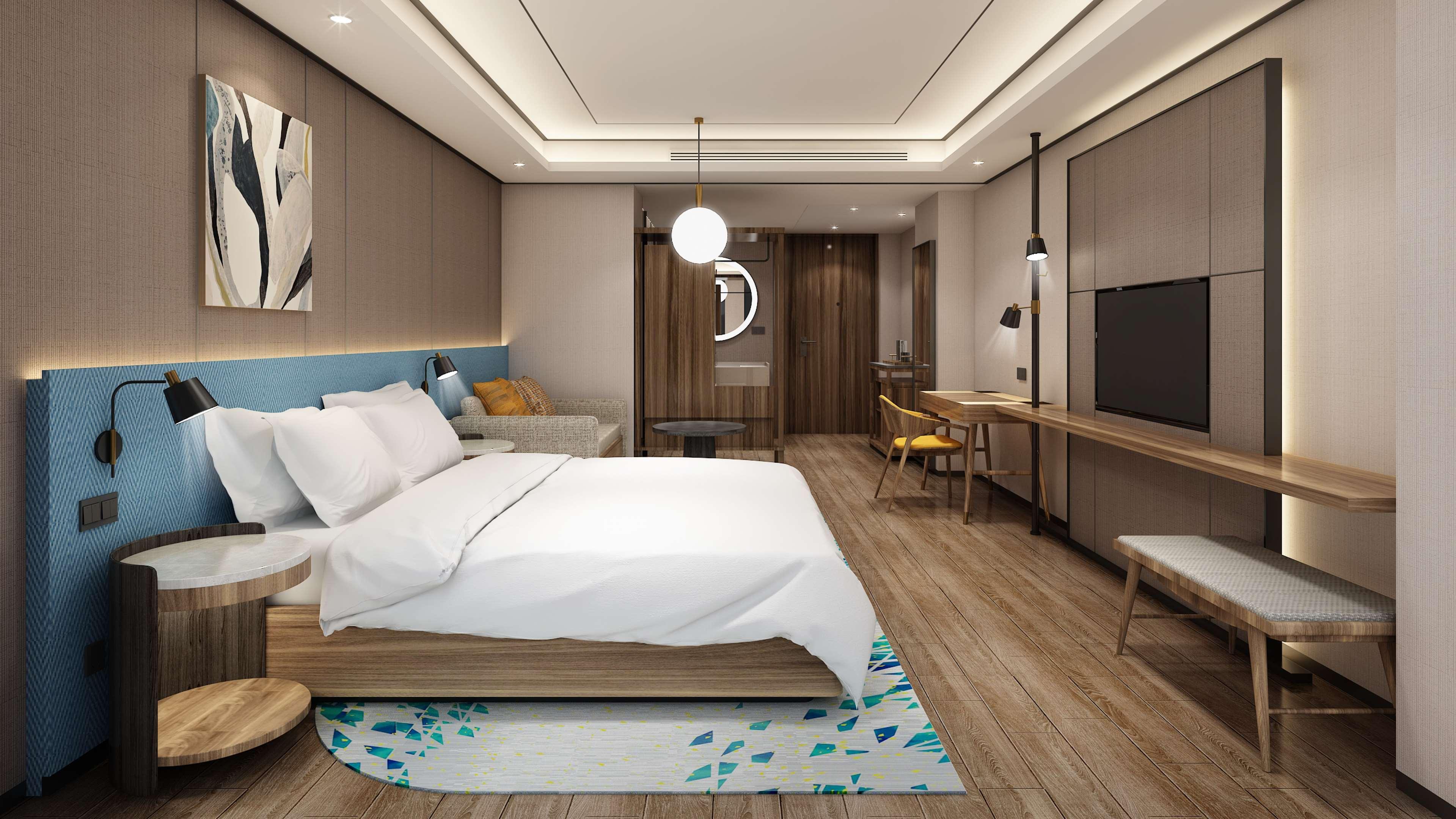 Double Guest Room King Bed