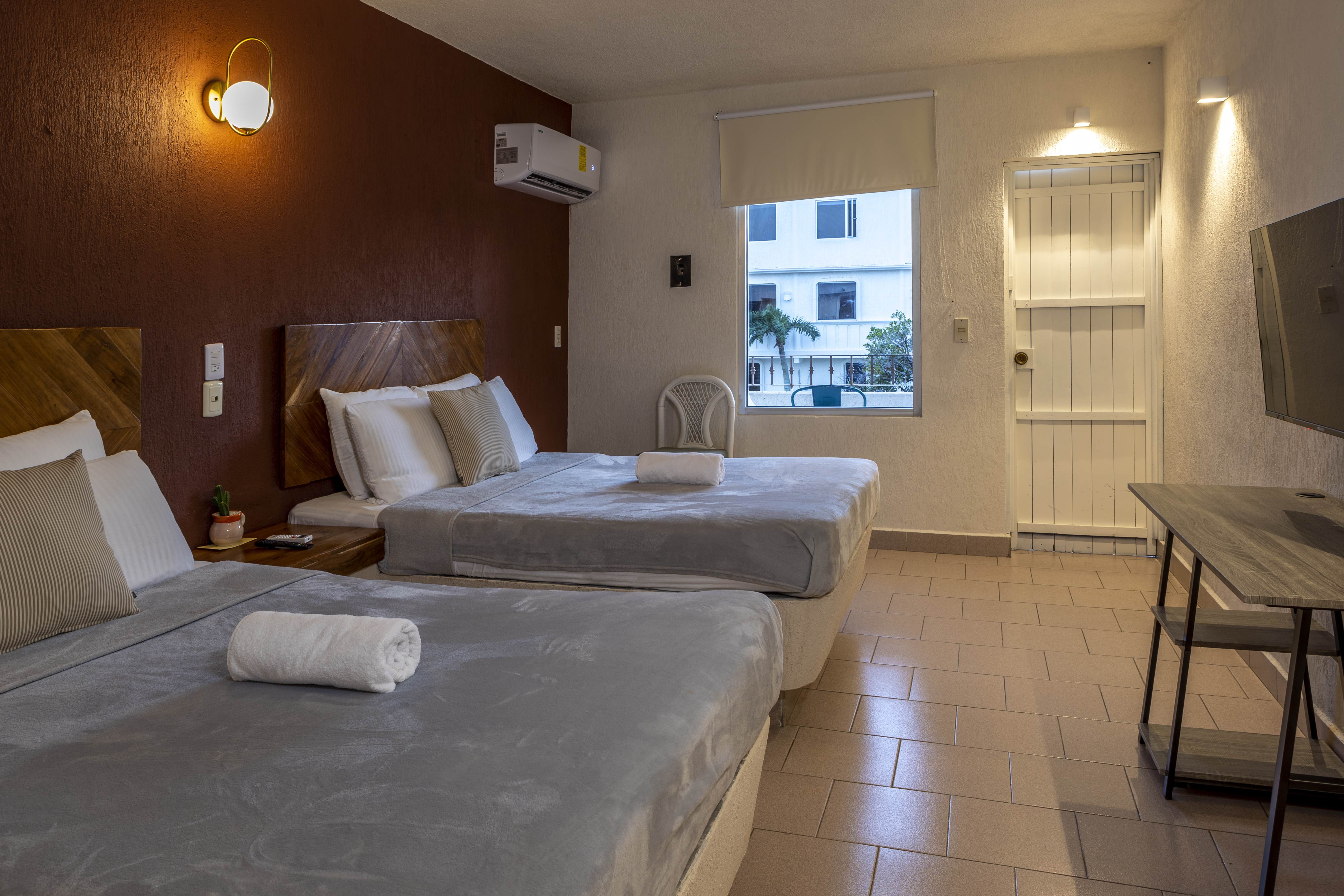 Double Two Double Beds