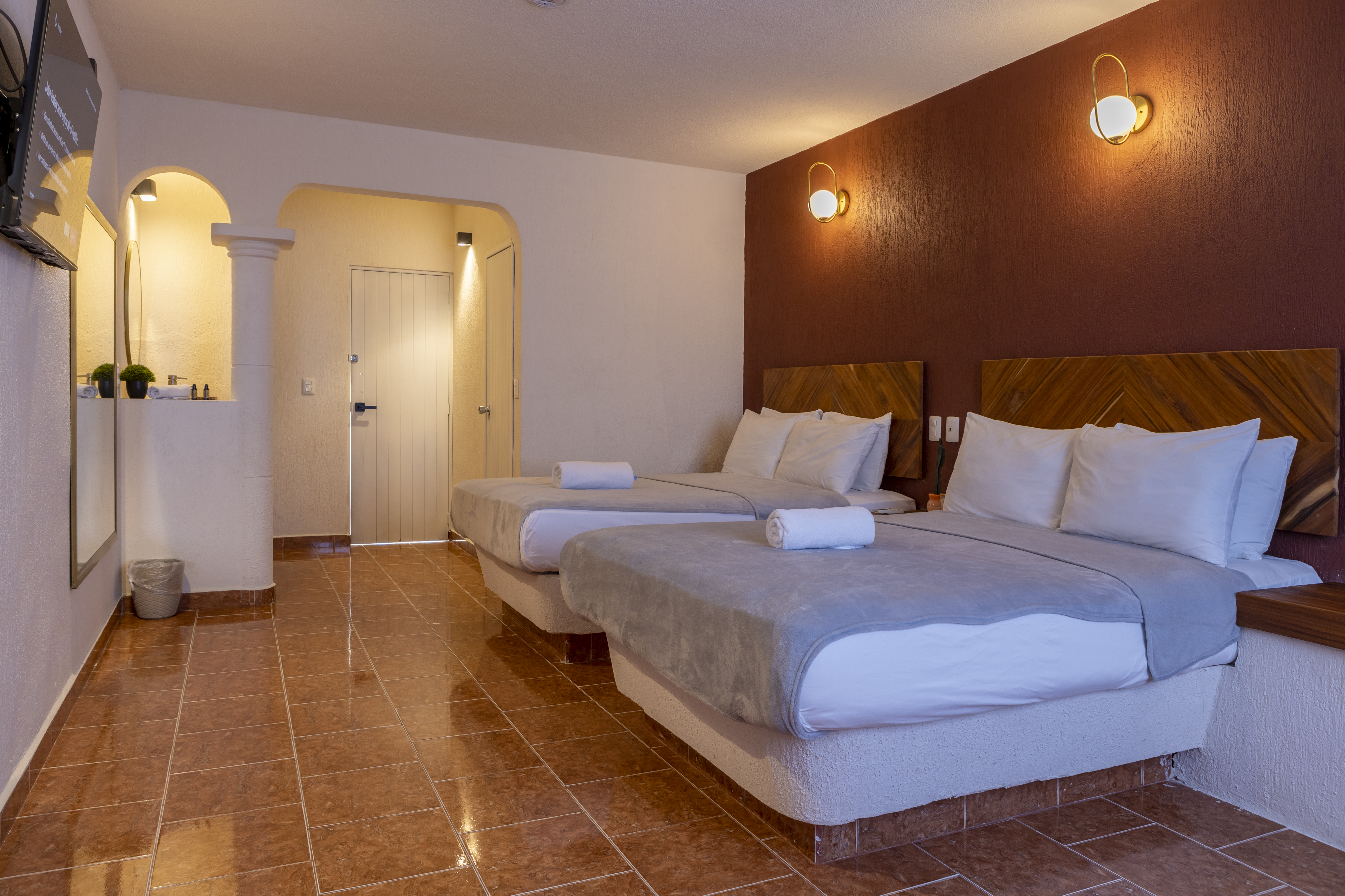 Double Two Double Beds