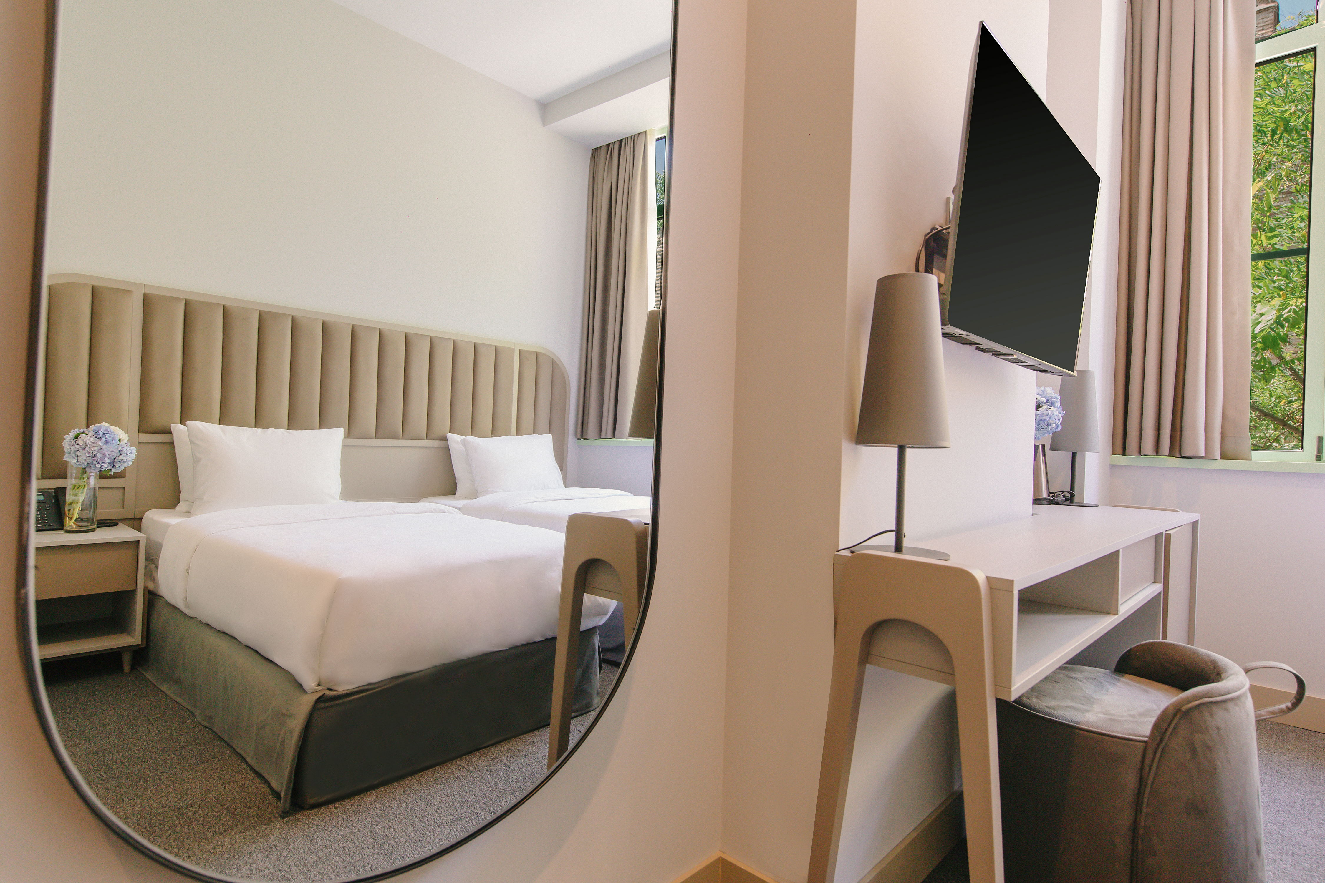 Double or Twin One Bedroom One Bathroom